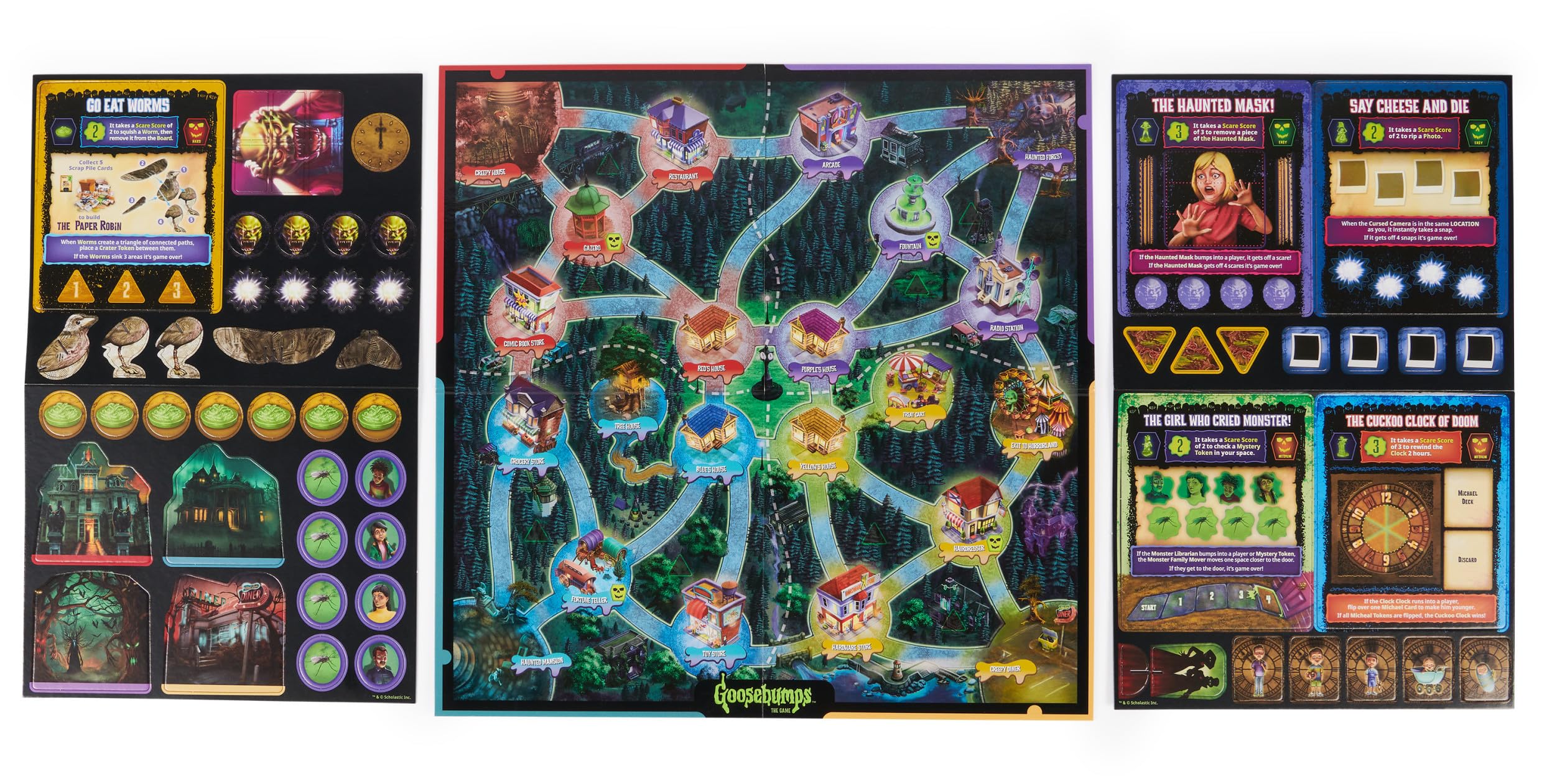 Goosebumps The Game: Scary Fun Monster Board Game for Kids Ages 8+ | Perfect for Family Game Nights and Halloween Parties