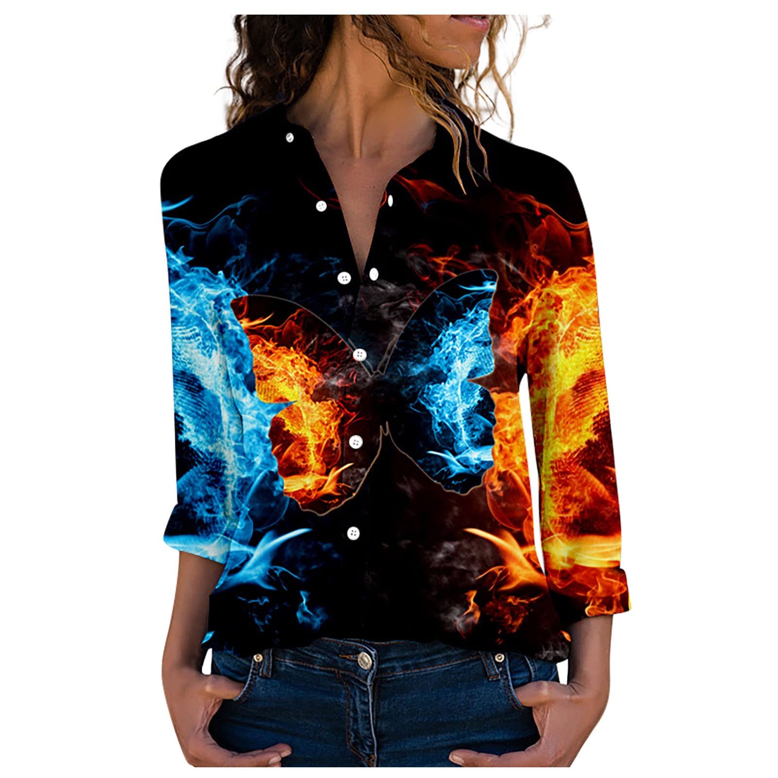 Vintage V-Neck T-Shirts for Women - Fashion Button Down Casual Tee, Comfortable Daily Wear & Sports Basics Cute Tops (Perfect for Work, Gym, and Weekend Outfits)