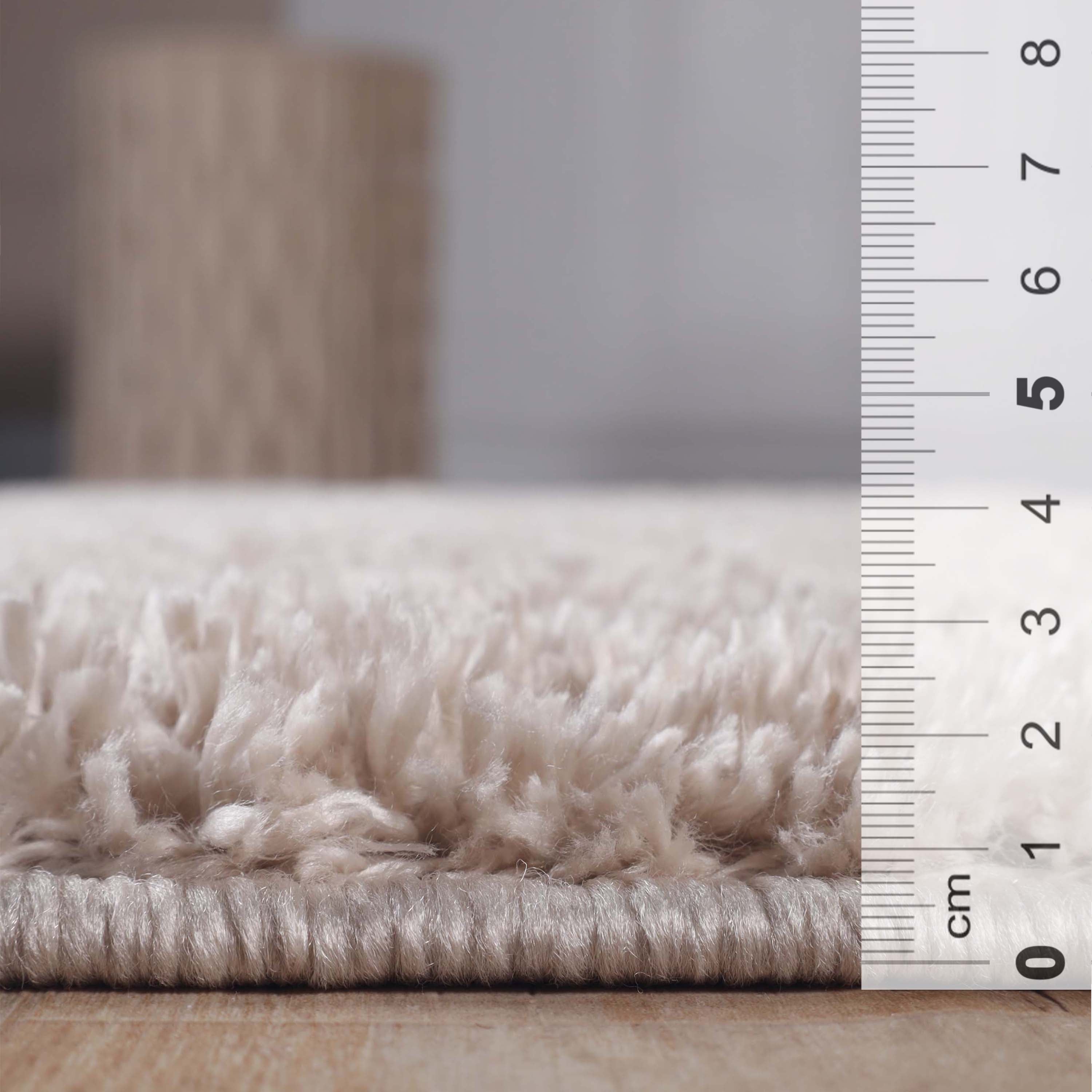 Berlin Solid Indoor Plush Shag Runner Rug - Soft Area Rug for Living Room, Bedroom, Nursery - Non-Slip Comfortable Floor Mat for Home Decor