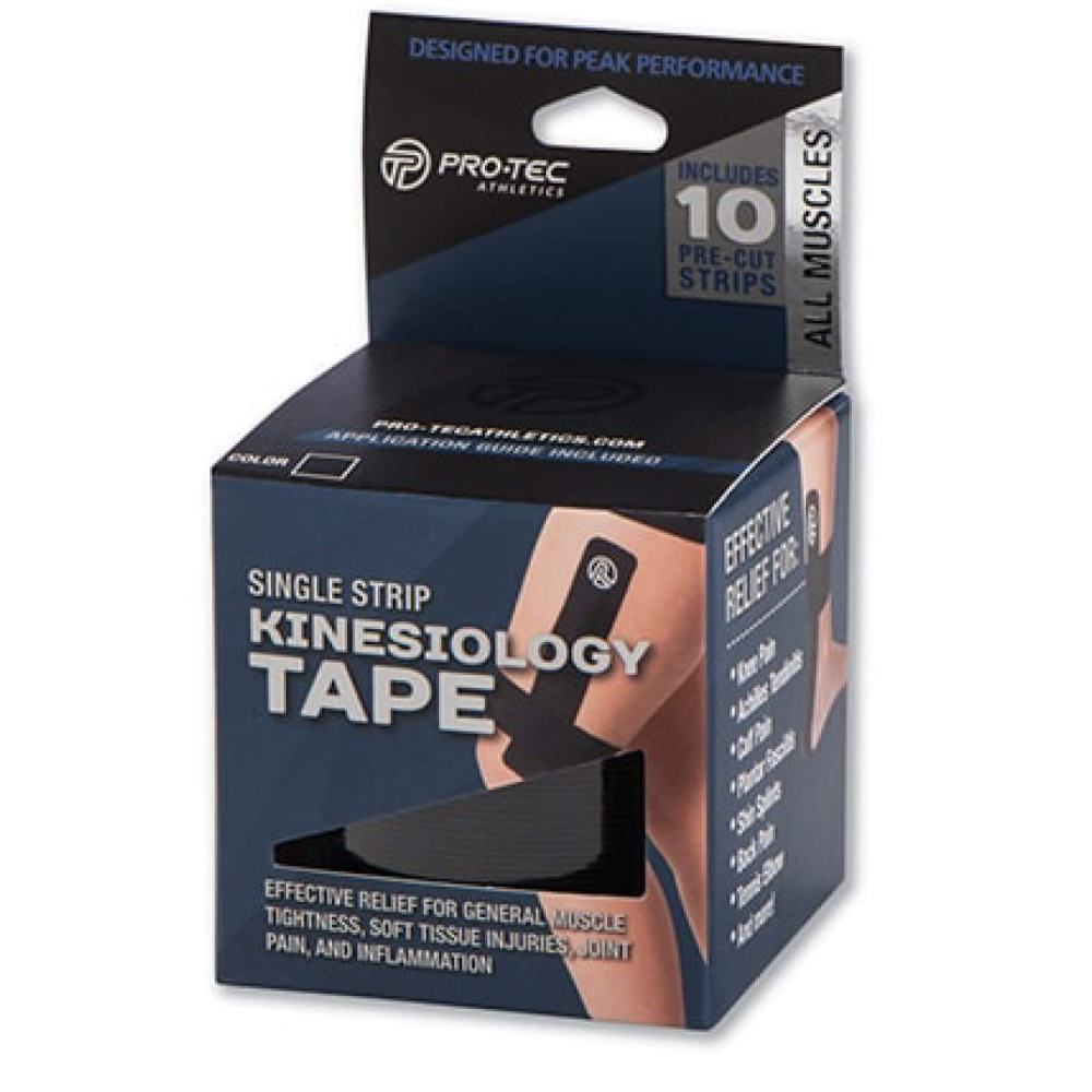 Pro Tec Kinesiology Tape - Single Strip for Pain Relief & Muscle Support | Sports Recovery, Injury Prevention & Posture Correction