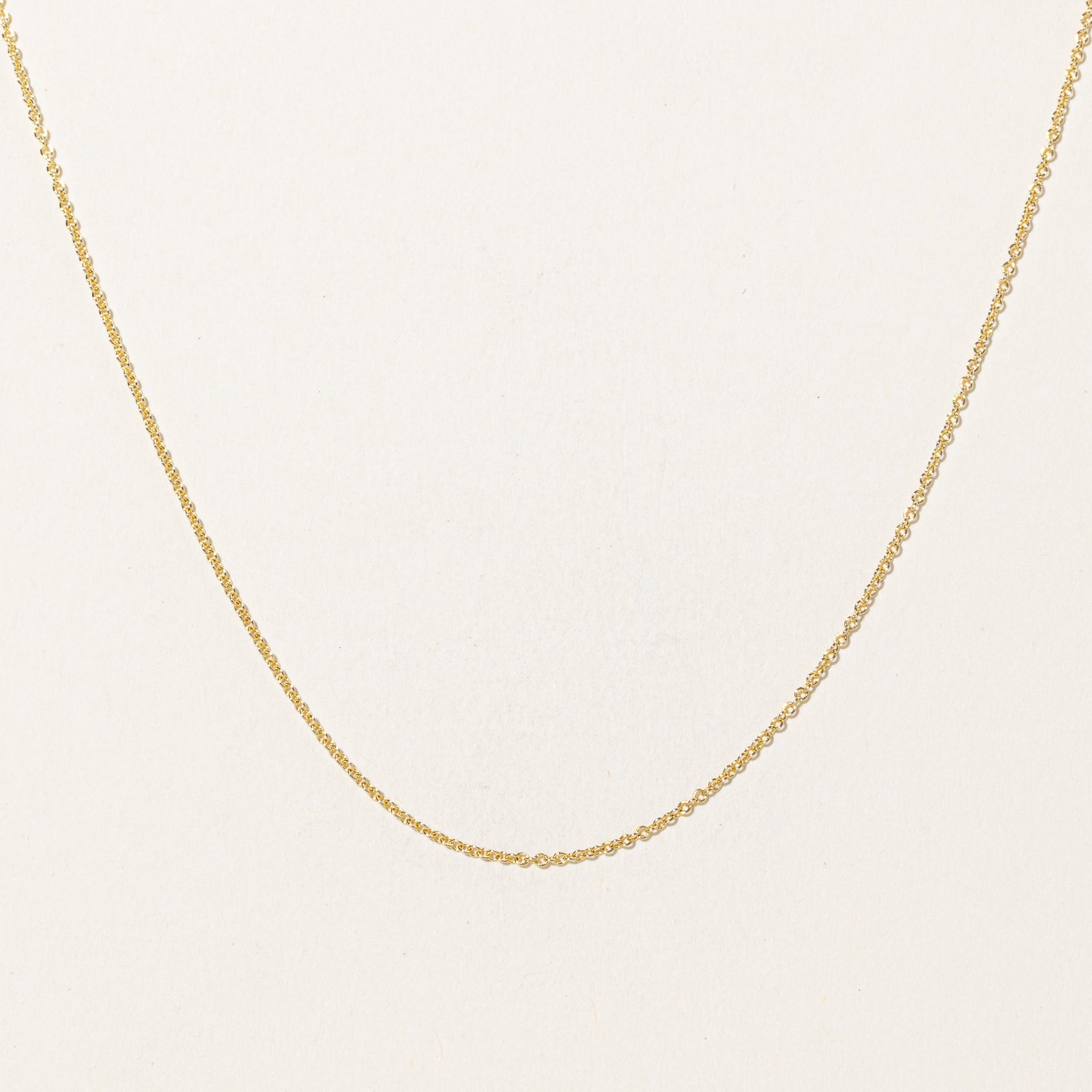 Effy 14K Yellow Gold Cable Link Chain Necklace - 18 Inch Classic Cable Chain for Women, Perfect for Layering, Everyday Wear & Special Occasions