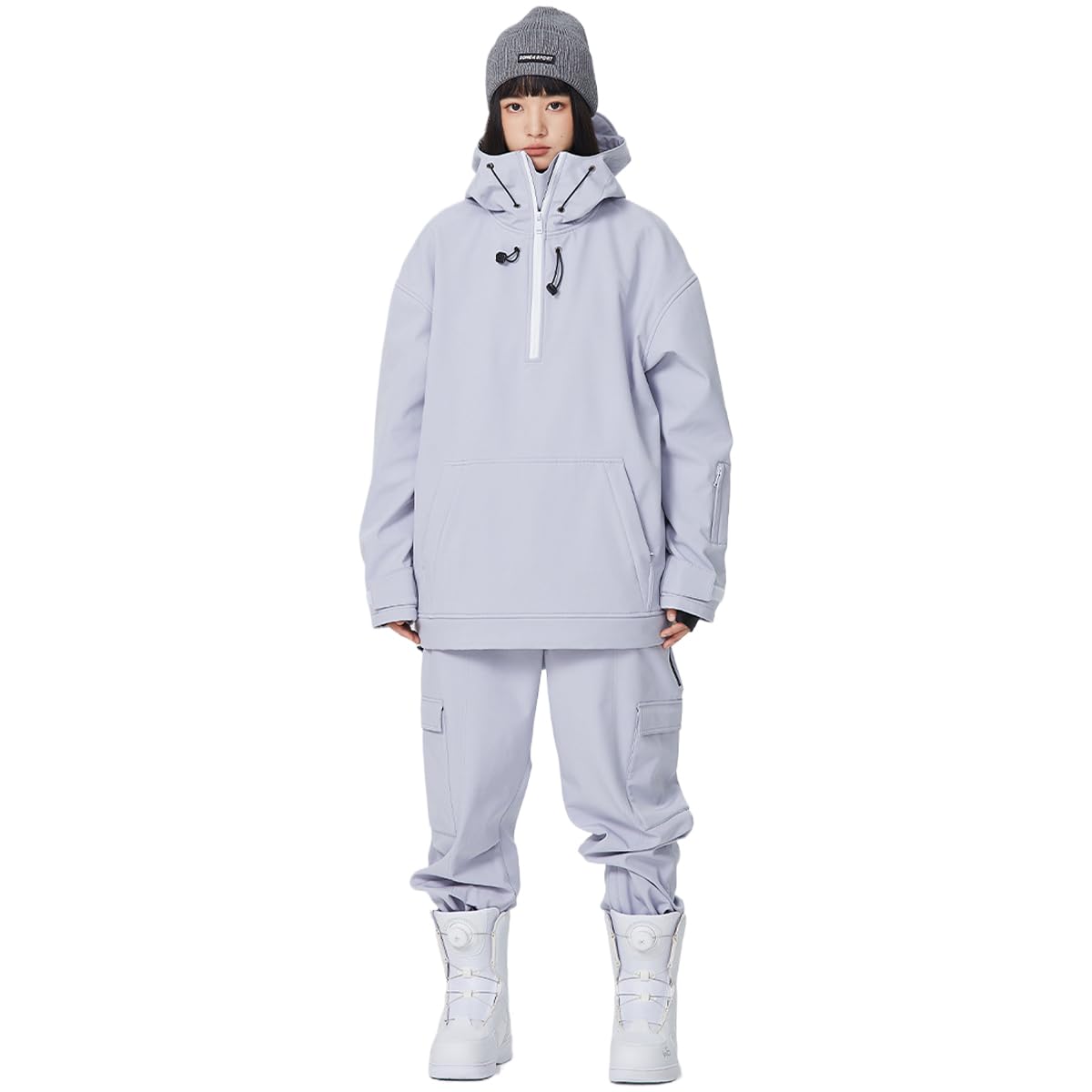 HOTIAN Women's Slim Fit Waterproof Ski Suit - One Piece Winter Snowboard Overalls Jumpsuit for Outdoor Snow Sports & Cold Weather Activities