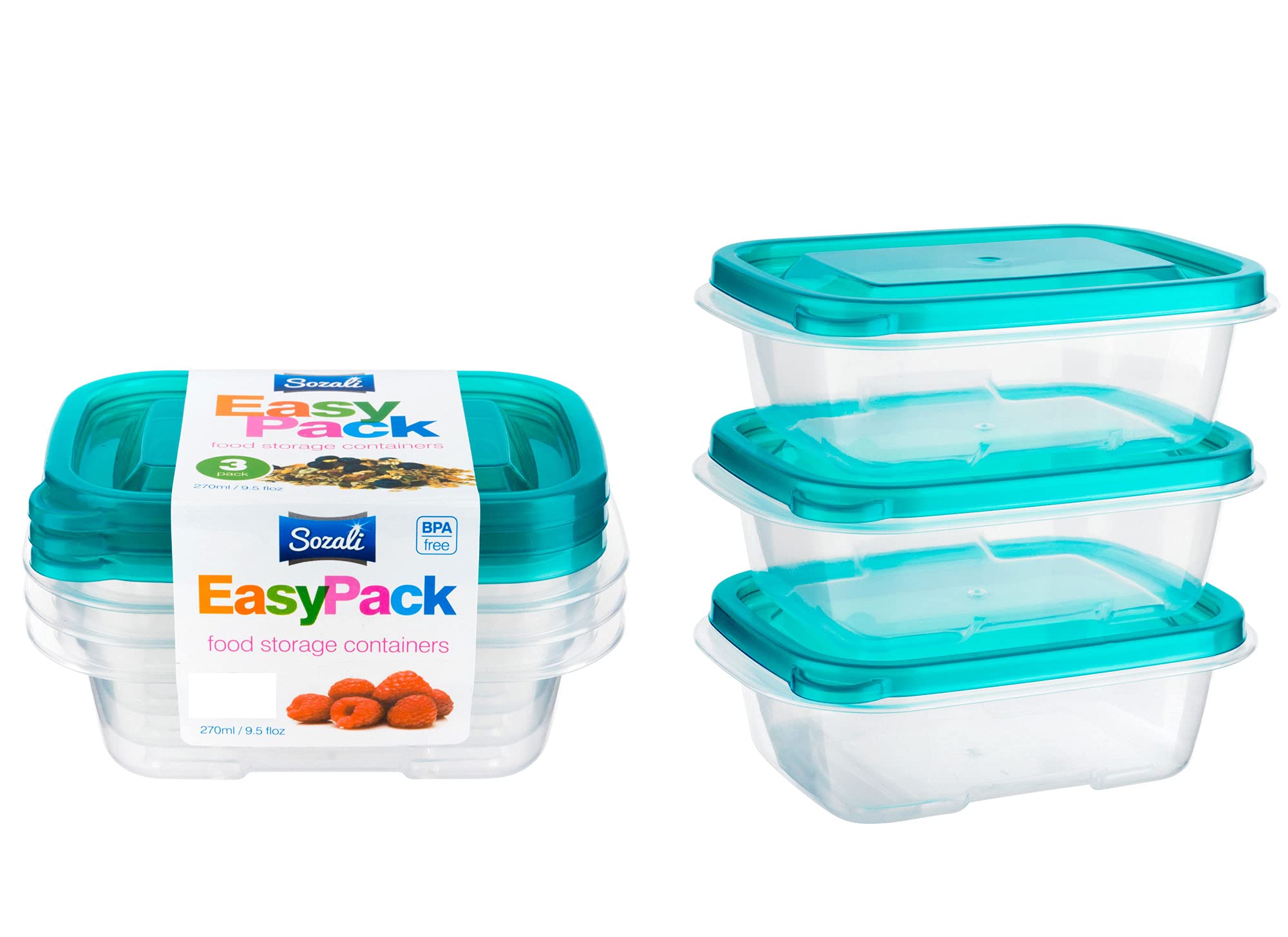 12-Pack Premium Airtight Food Storage Containers with Lids - Reusable Leakproof BPA-Free Containers for Microwave, Freezer & Dishwasher - Meal Prep & Lunch Box Set (270ml Each) | Ideal for Kitchen Organization, Leftovers & On-the-Go Snacks