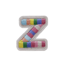 RAINBOW ALPHABETS Z - Colorful Educational Wooden Letter Blocks for Kids Learning ABCs - Perfect for Preschool Classroom, Homeschooling & Montessori Activities