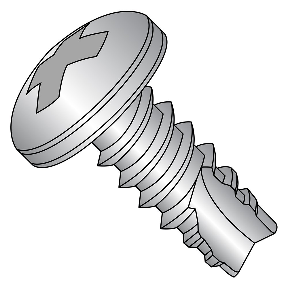 Stainless Steel Thread Cutting Screws #2-32, 3/8