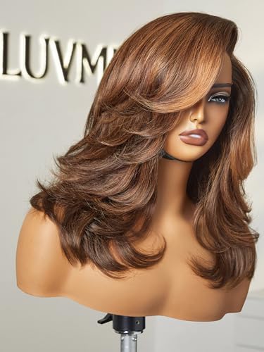 Layered Haircut｜Side Part｜Ombre Brown