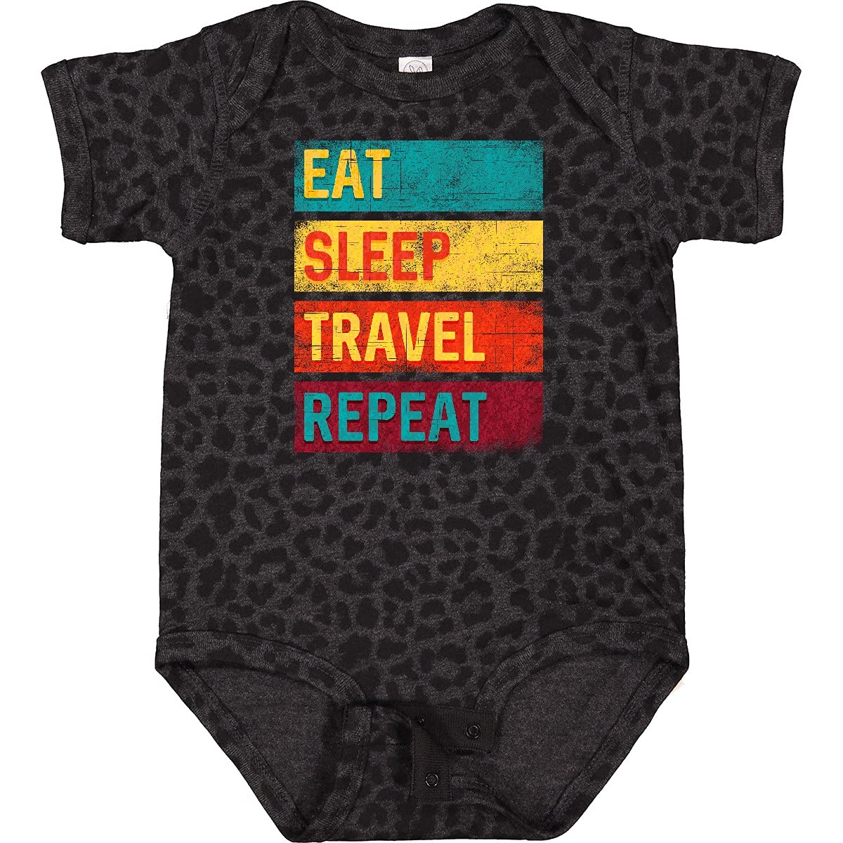 Inktastic Vacation Eat Sleep Travel Repeat Baby Bodysuit - Cute Travel-Themed Outfit for Infants & Toddlers - Perfect for Family Trips, Vacations & Photo Shoots
