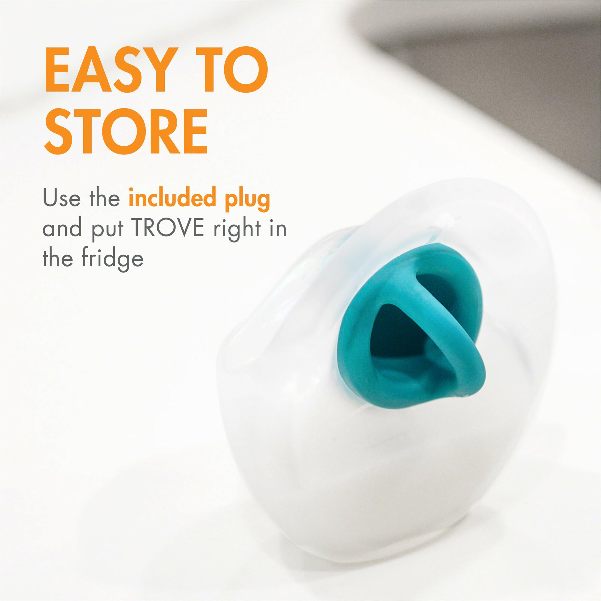 Boon Trove Silicone Manual Breast Pump - Hands-Free Breast Milk Collector with Storage Plug - Comfortable Nursing Pump for Breastfeeding Moms - Perfect for Travel, Work, and On-the-Go Pumping - 1 Count