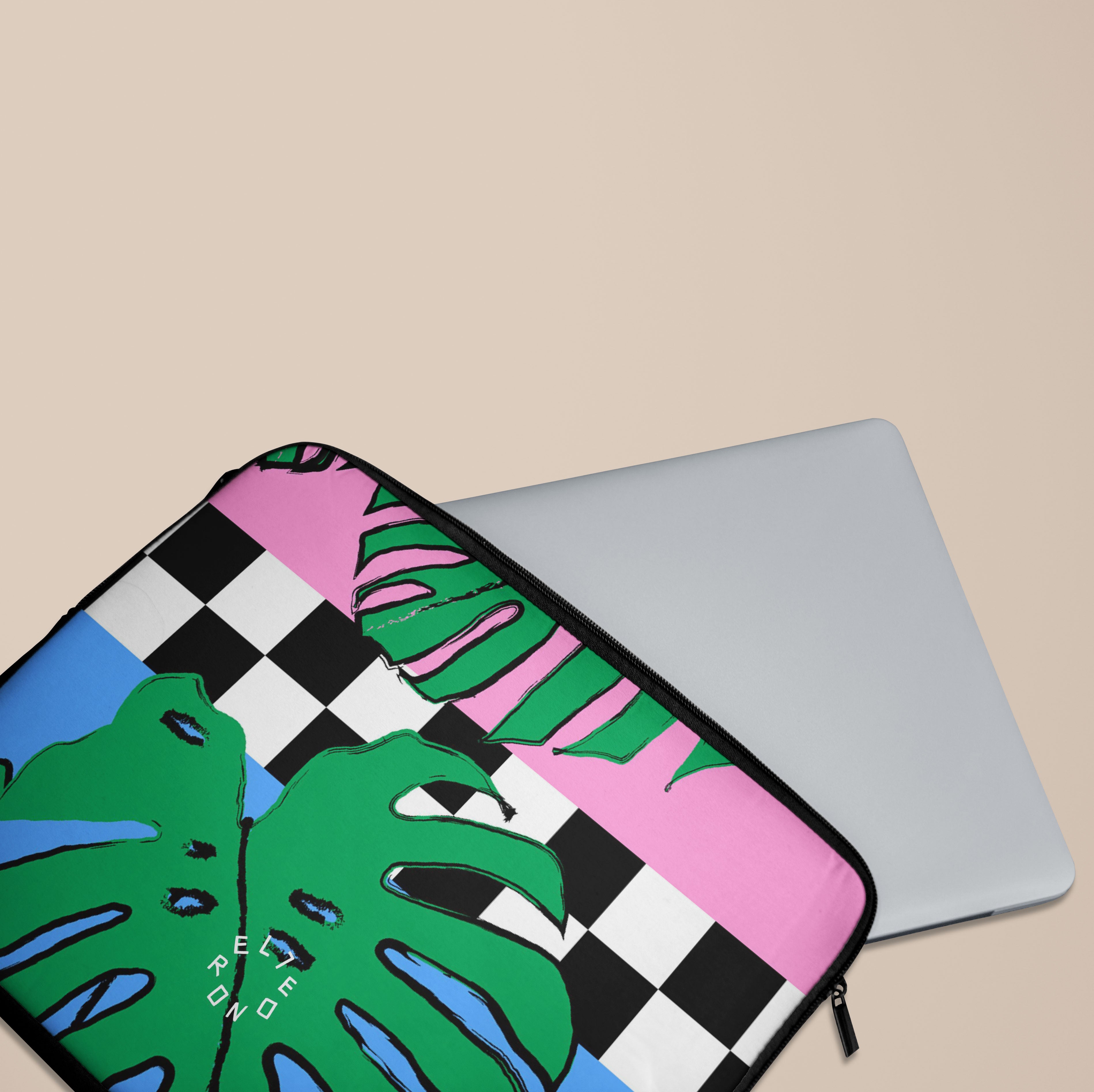 Stylish Tropical Leaves Laptop Sleeve Case - Waterproof & Protective Cover for MacBook Air/Pro 13-15 Inch - Perfect for Work, School & Travel Accessories