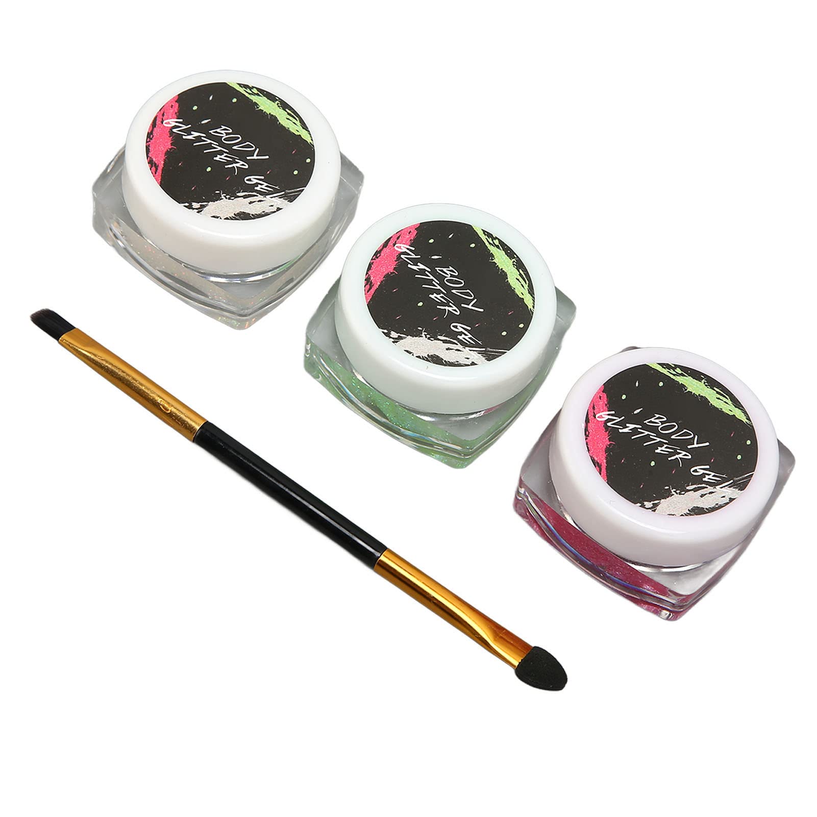 Waterproof Luminous Face & Body Gel - 3 Color Options, Eye & Cheek Safe | Perfect for Night Out Glow, Festival Makeup & Body Art