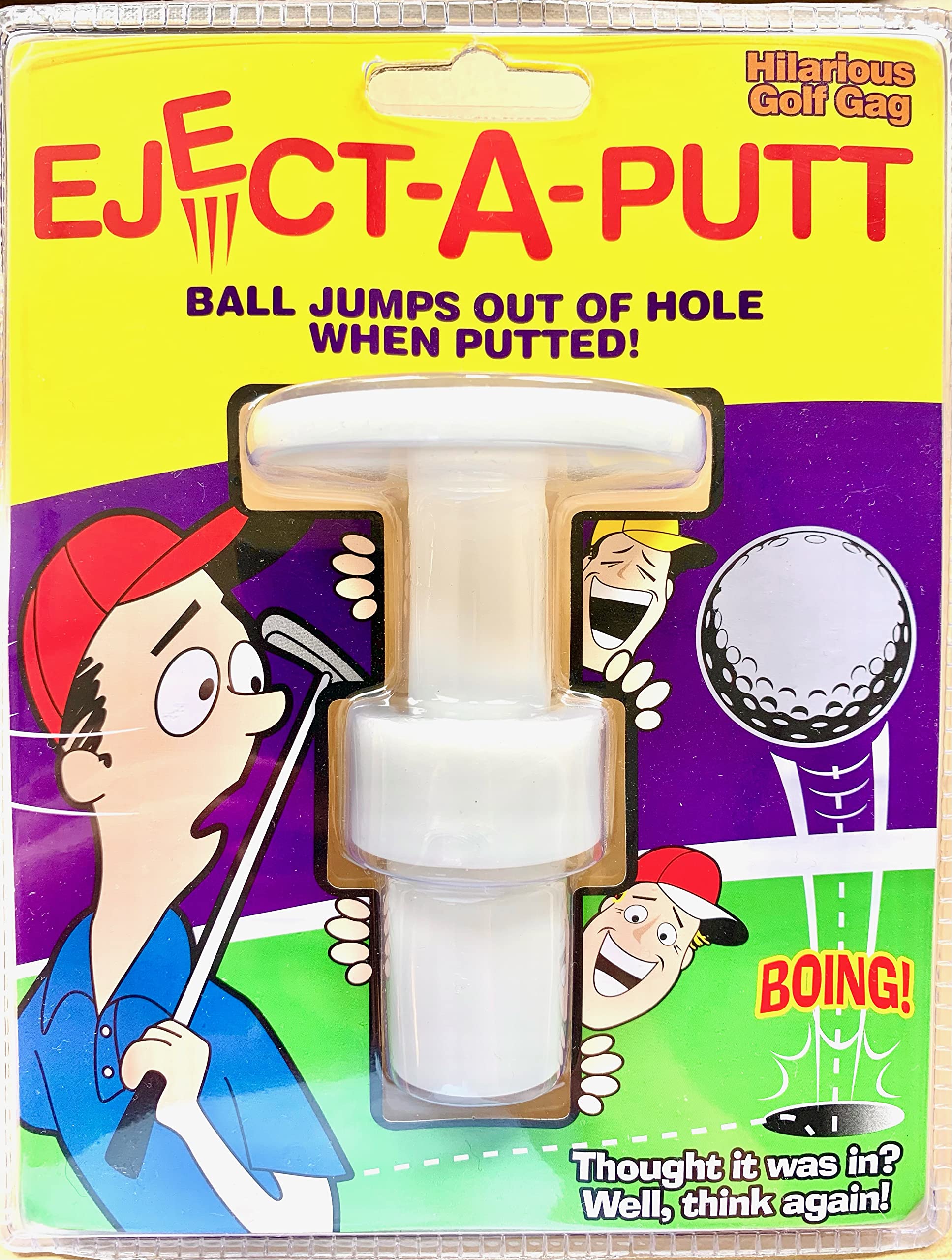 Eject a Putt Golf Prank - Automatic Golf Ball Launcher for Holes - Funny Novelty Golf Gag Gift for Pranks & Practical Jokes - Perfect for Golf Courses, Parties & Office Gags