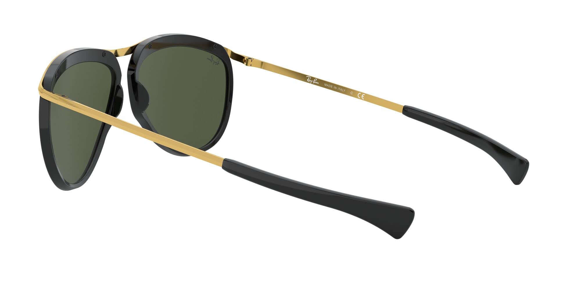 Ray-Ban RB2219 Olympian Aviator Sunglasses - Polarized UV Protection, Classic Metal Frame for Men & Women - Perfect for Driving, Travel & Outdoor Activities