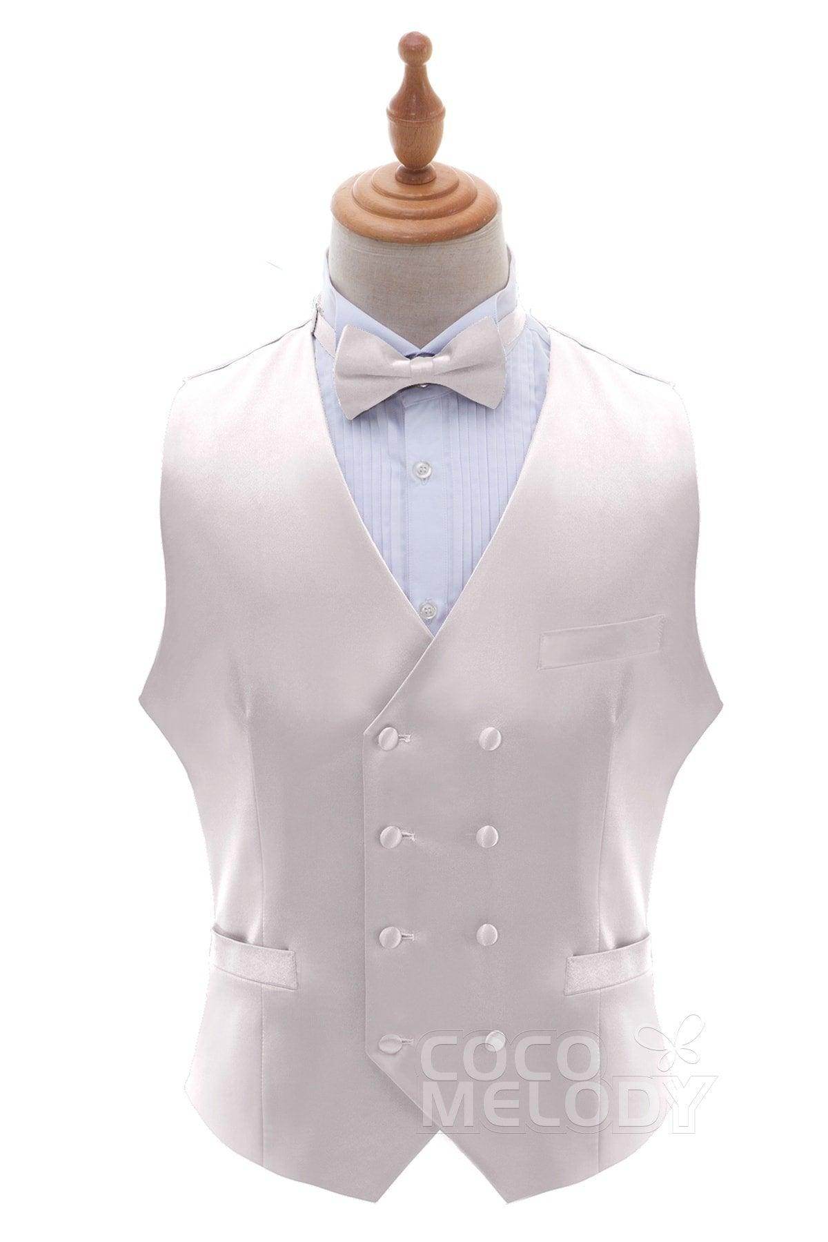 Men's Stretch Silk-Like Satin Vest - Soft Comfortable Sleeveless Undershirt for Formal Wear & Layering - CZ170021