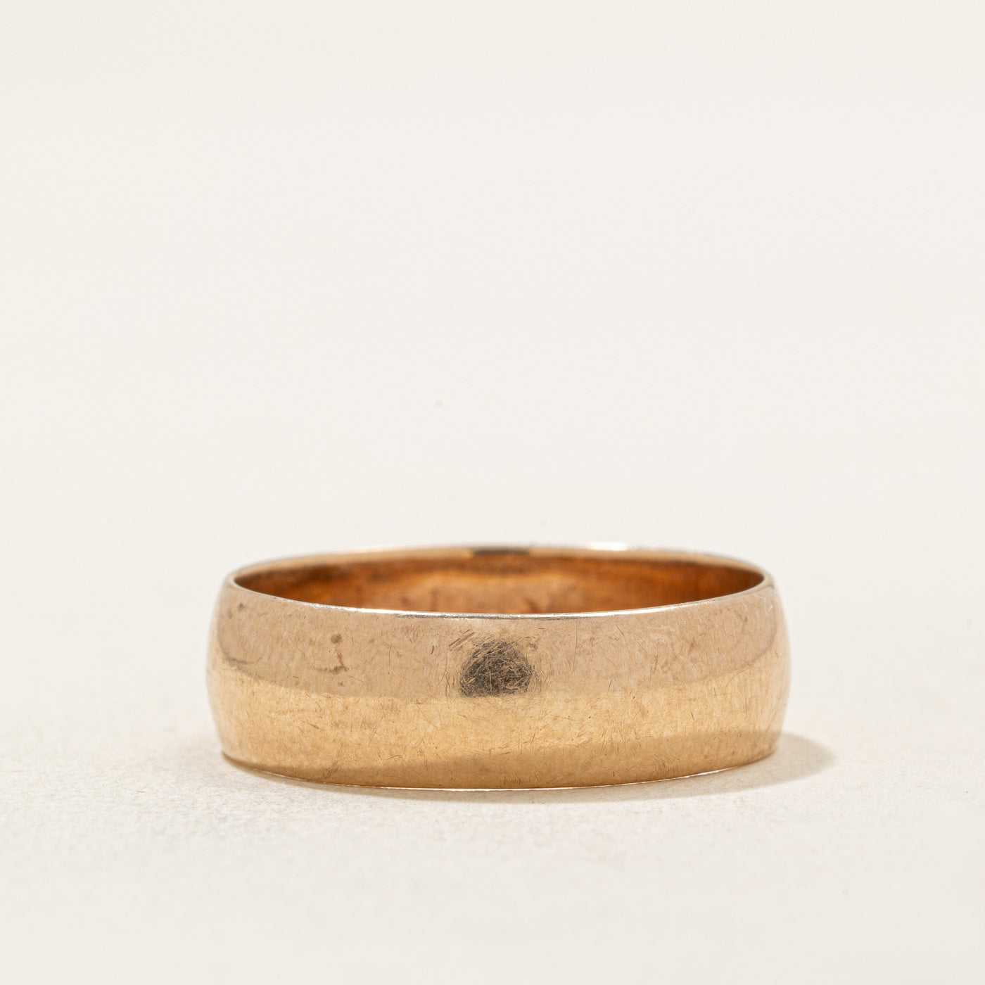 10K Rose Gold Wedding Band for Women - 6.20mm Wide Size 9 - Elegant Bridal Ring for Engagement, Anniversary & Everyday Wear