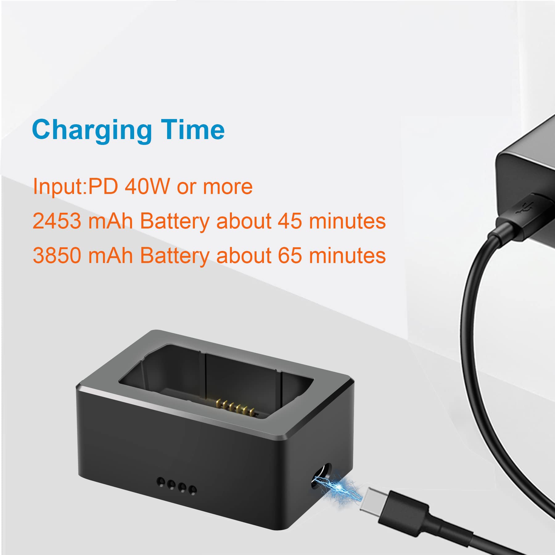 DJI Mini 3 Pro Battery Charger & Charging Hub - USB Fast Charging Adapter for DJI Mini 3 Pro Drone Batteries - Lightweight Portable Charger Box - Perfect for Travel, Outdoor Adventures & Professional Aerial Photography
