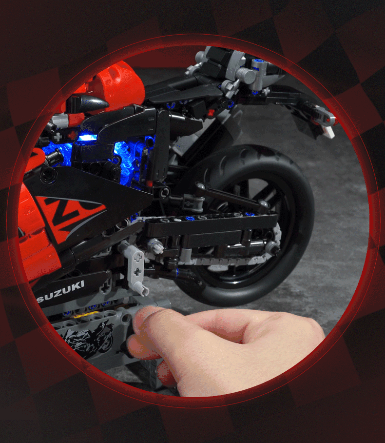 Keeppley K31002 Suzuki GSX R1000R Motorcycle Building Blocks Set - Perfect for Motorcycle Enthusiasts & Collectors, Great Gift for Kids & Adults, Fun DIY Project for Home Display & Playtime