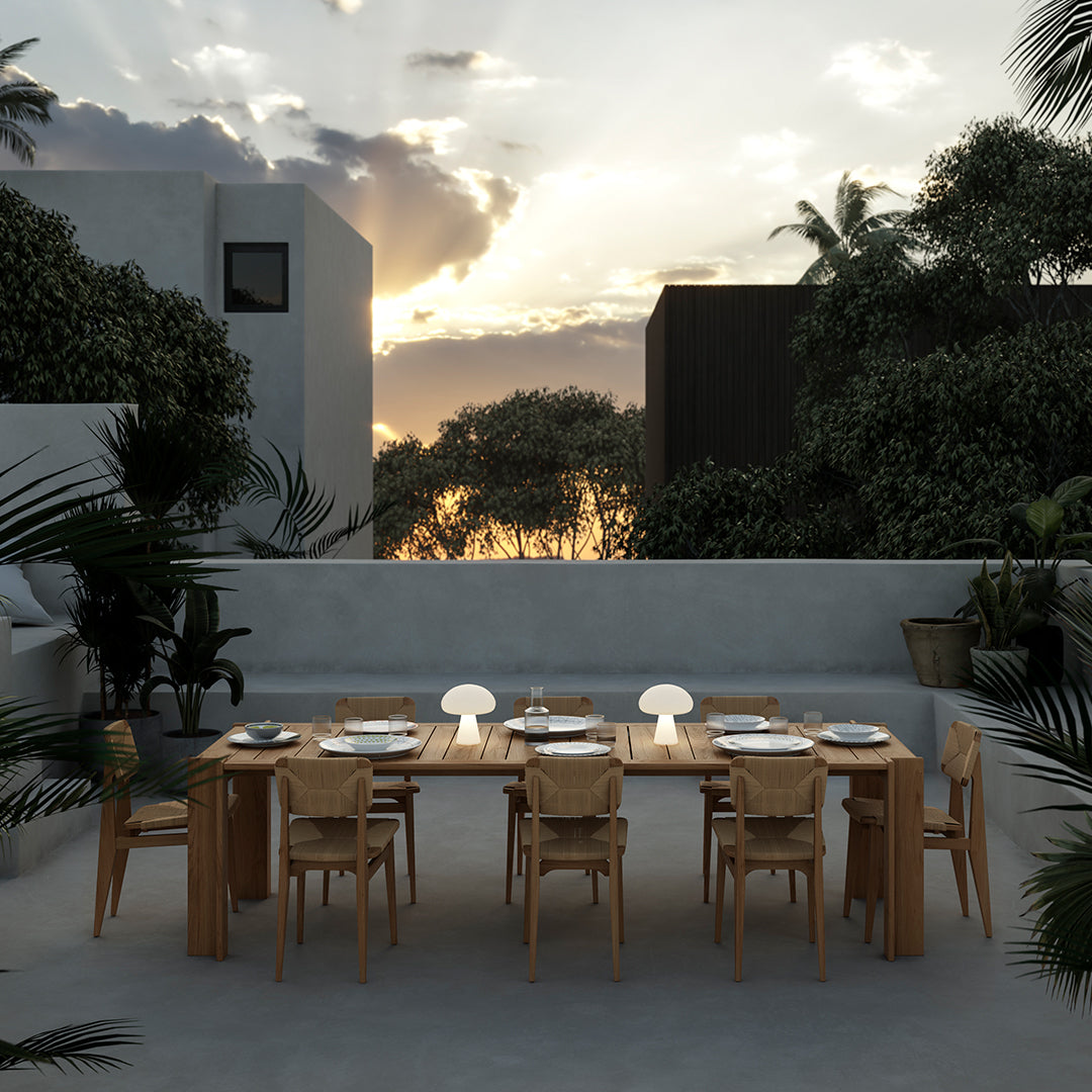 Outdoor Dining Chair - Weather-Resistant C Chair for Patio, Garden & Backyard - Comfortable & Durable Outdoor Seating for Restaurants, Cafes & Home Use