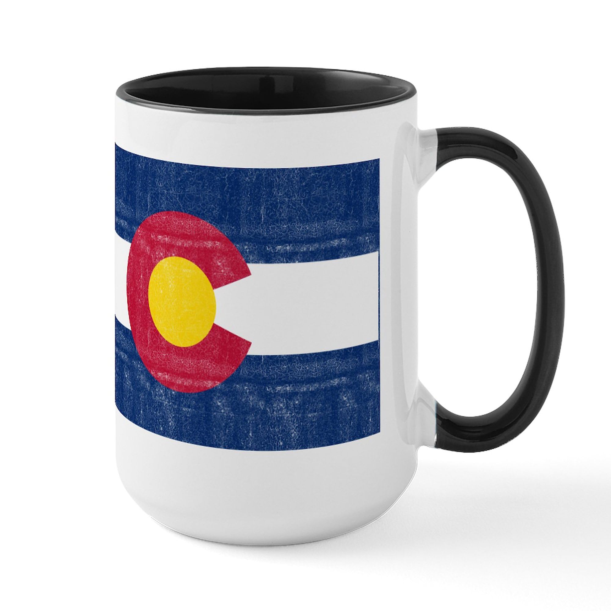 Colorado Flag Ceramic Coffee Mug - 15 oz (444 ml) | Durable & Dishwasher Safe | Perfect for Home, Office & Gifts | CafePress