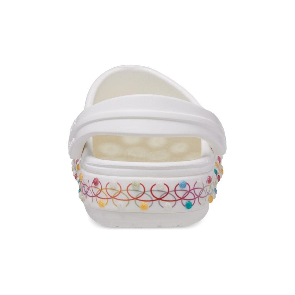 Crocs Unisex-Child Crocband Rainbow Band Clog | Kids Water Shoes for Beach, Pool & Outdoor Play | Comfortable & Lightweight Slip-On Sandals