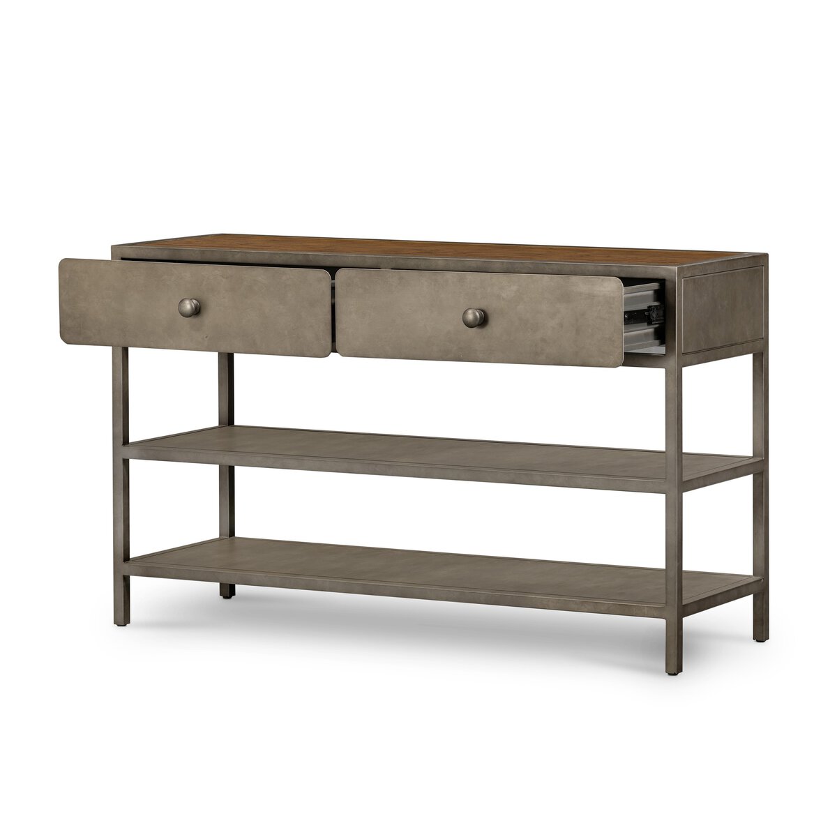 Reclaimed Wood Console Table - Rustic Entryway Table with Storage Shelf | Perfect for Hallway, Living Room & Farmhouse Decor