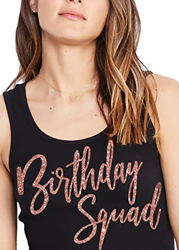 Birthday Squad Tank Top (Black)