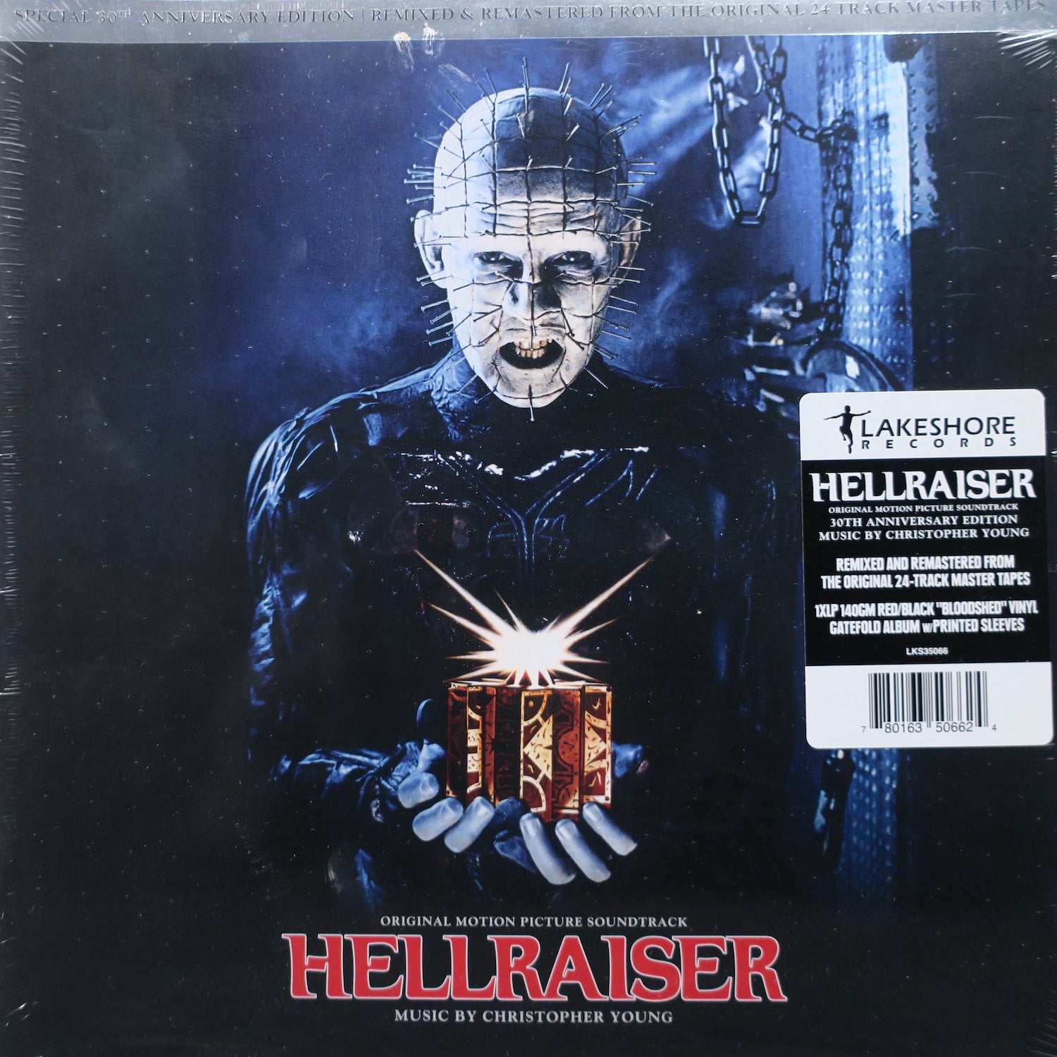 HELLRAISER Original Motion Picture Soundtrack - Limited Edition Black & Red Vinyl LP | Horror Movie Collectible for Fans & Vinyl Enthusiasts | Perfect for Halloween Parties & Film Music Collections