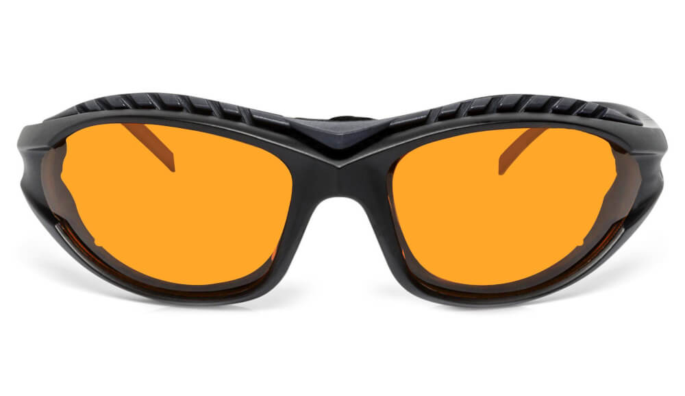 Blue Light Blocking Glasses for Sleep & Eye Strain Relief - SunDown Wrap Anti-Blue Light Glasses for Night Use, Reading & Screen Time