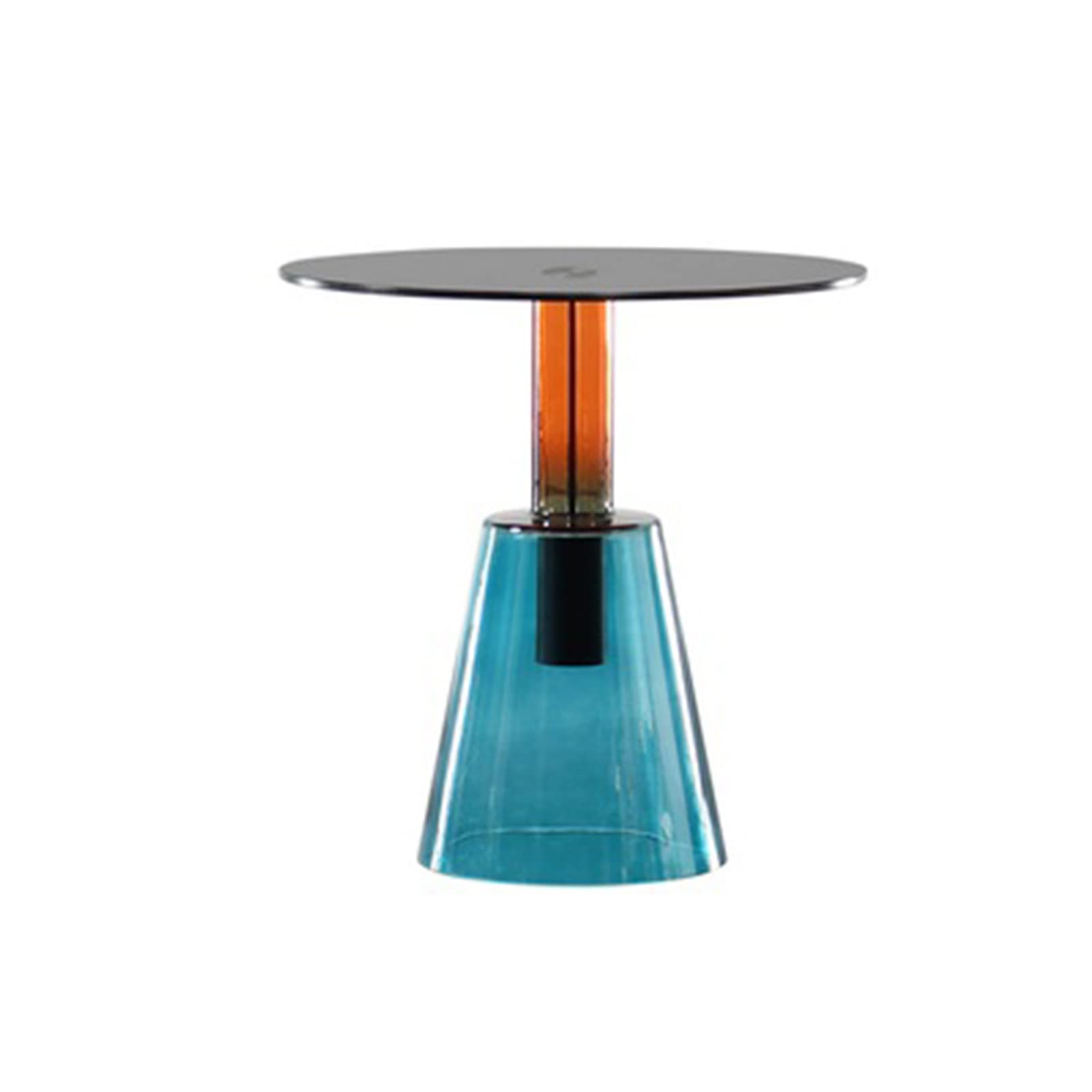 Modern Light Luxury Side Cabinet Sofa Table - Nordic Style Glass Coffee Table for Living Room, Bedroom, Homestay - High-End Corner Table (Blue) - Perfect for Home Decor, Office, Hotel & Lounge