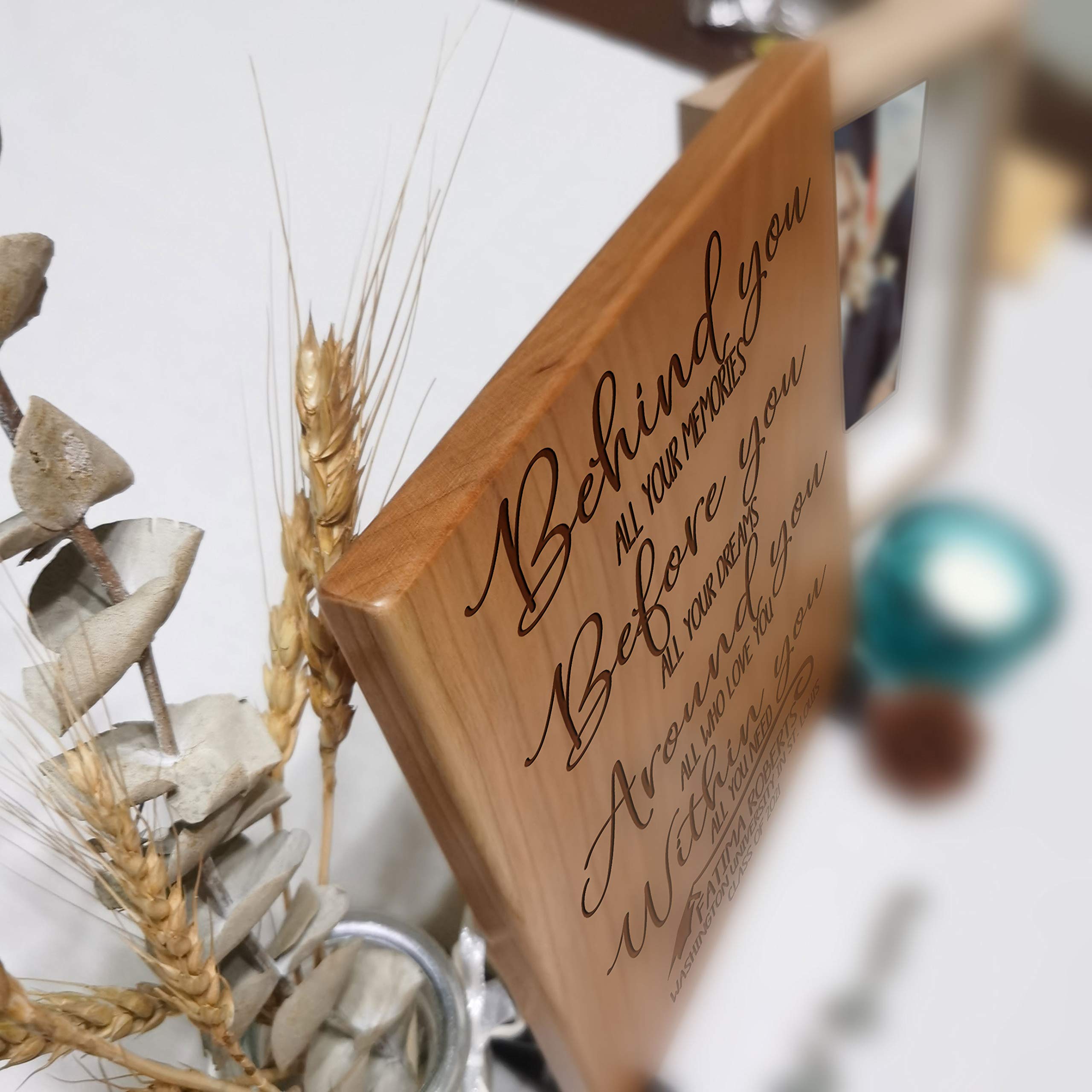 Custom Graduation Wood Sign 2025 - Personalized Senior Table Decor & Inspirational Gift for Him, Her, Daughter, Son - College Class of 2025 - Perfect for Graduation Party Decorations & Home Keepsakes