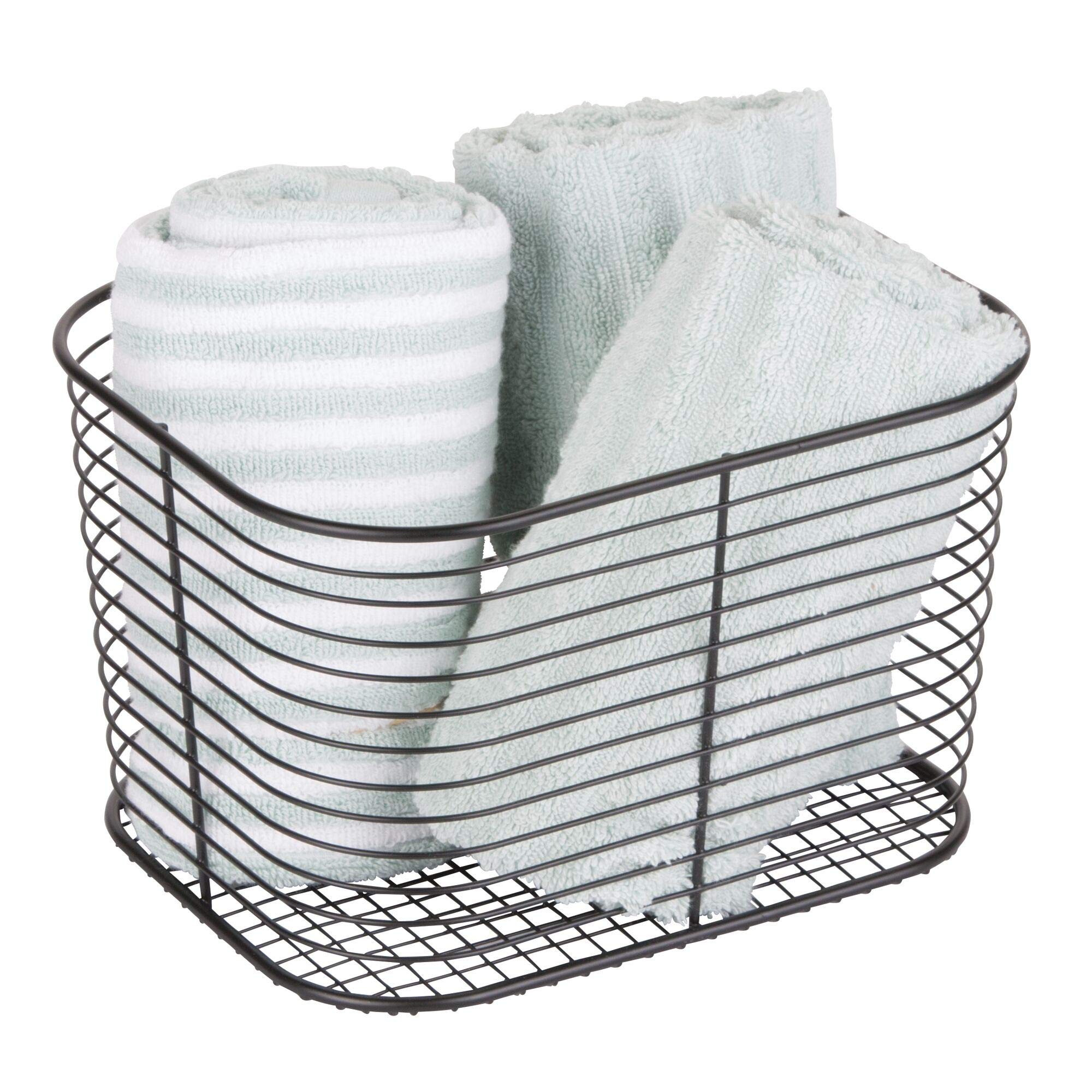 iDesign Vienna Vanity Cosmetic Organizer - Large Makeup Storage Basket for Bathroom, Countertop & Desk - Perfect for Cosmetics, Jewelry & Skincare Organization (Set of 1)