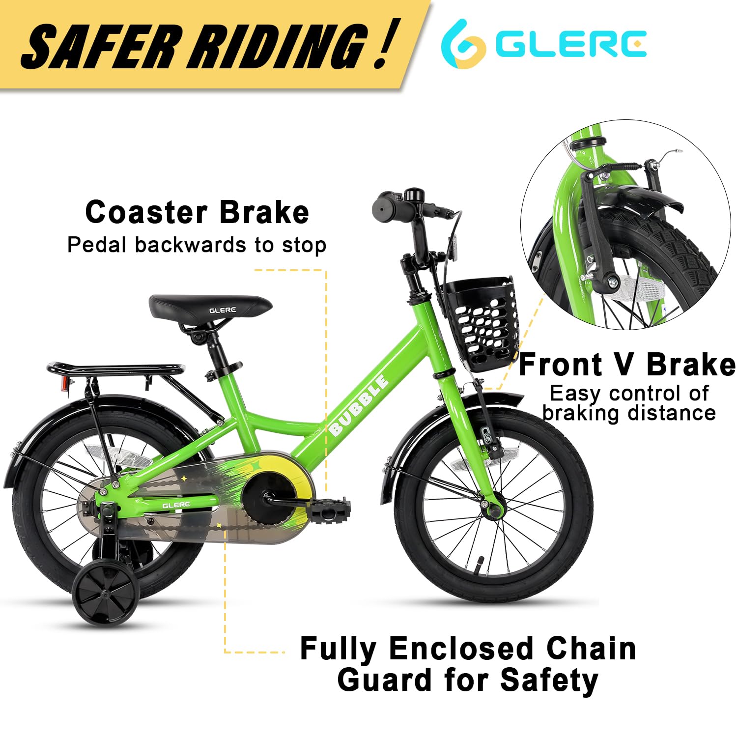 Fantasy 12 14 16 18 20 Inch Kids Bicycle for Boys & Girls Ages 2-14 - Adjustable Training Wheels, Water Bottle Holder & LED Headlight - Multiple Color Options - Perfect for Neighborhood Rides, Park Adventures & Learning to Bike