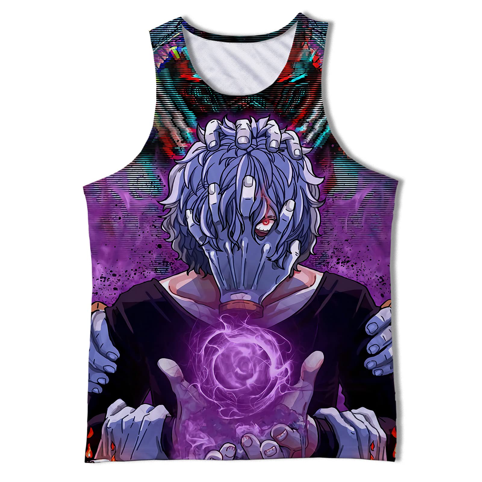 My Hero Anime T-Shirt for Men - Sleeveless Gym Tank Top - Workout & Casual Wear - Perfect for Cosplay, Fitness & Summer Outfits