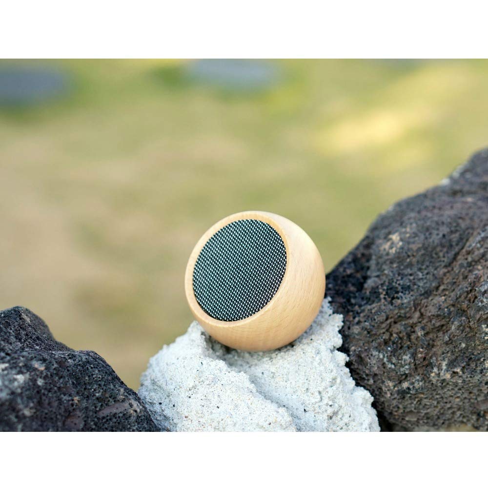 Gingko Design Natural Maple Wood Tumbler with Bluetooth Speaker - Perfect for Outdoor Adventures, Travel & Selfie Moments