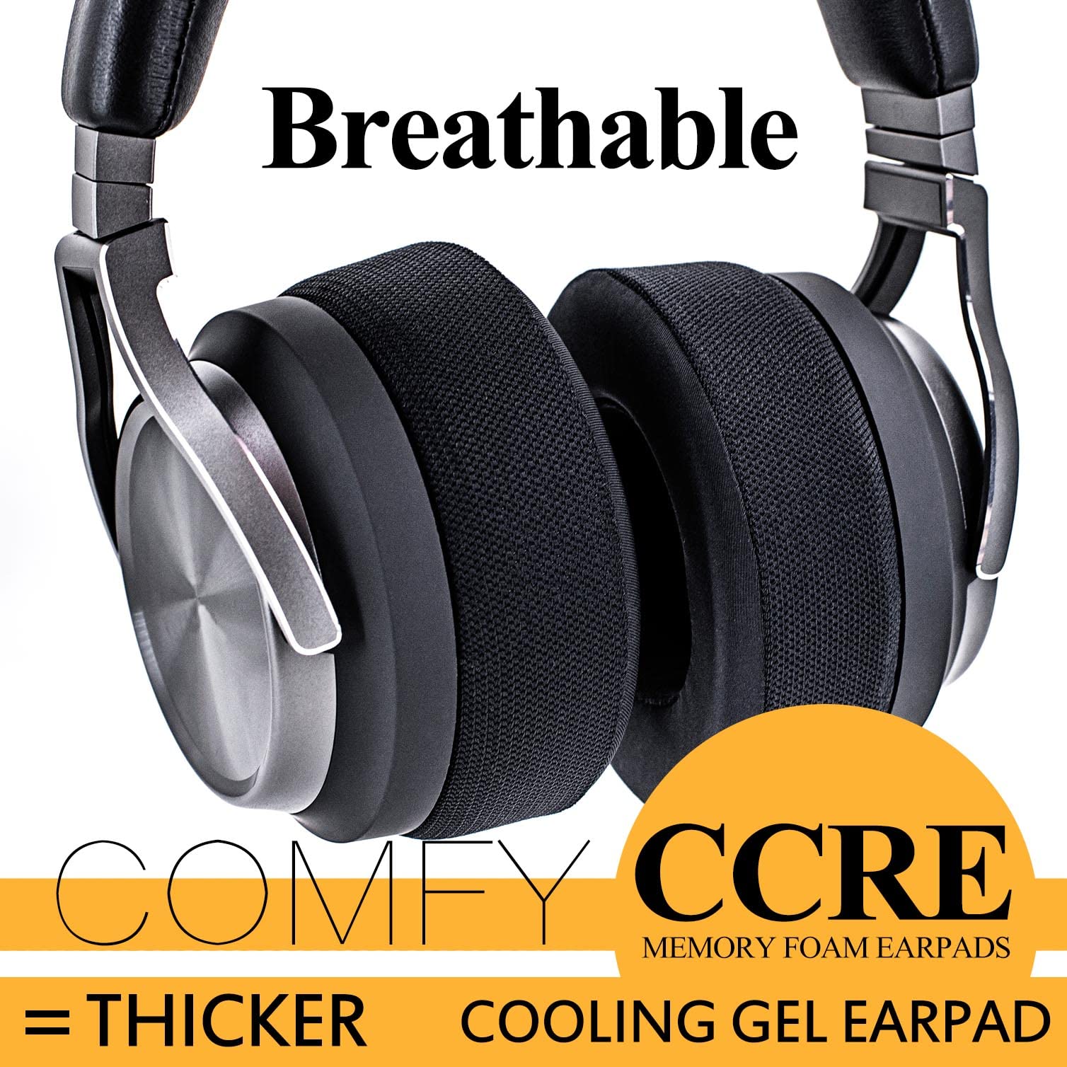 Virtuoso XT Cooling Gel Earpads Replacement - Thick Memory Foam & Breathable Fabric for Corsair Virtuoso XT Headset (Hybrid Mesh Cooling Gel) - Perfect for Gaming, Music & Long Wear Comfort