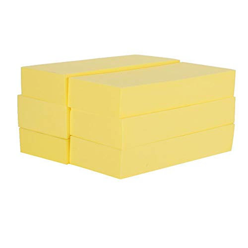 Exfoliating Body Scrub Sponge 6-Piece Set - Large Yellow Bath Sponges for Deep Cleansing & Skin Renewal | Perfect for Shower, Bathroom & Spa Day Self-Care Routine
