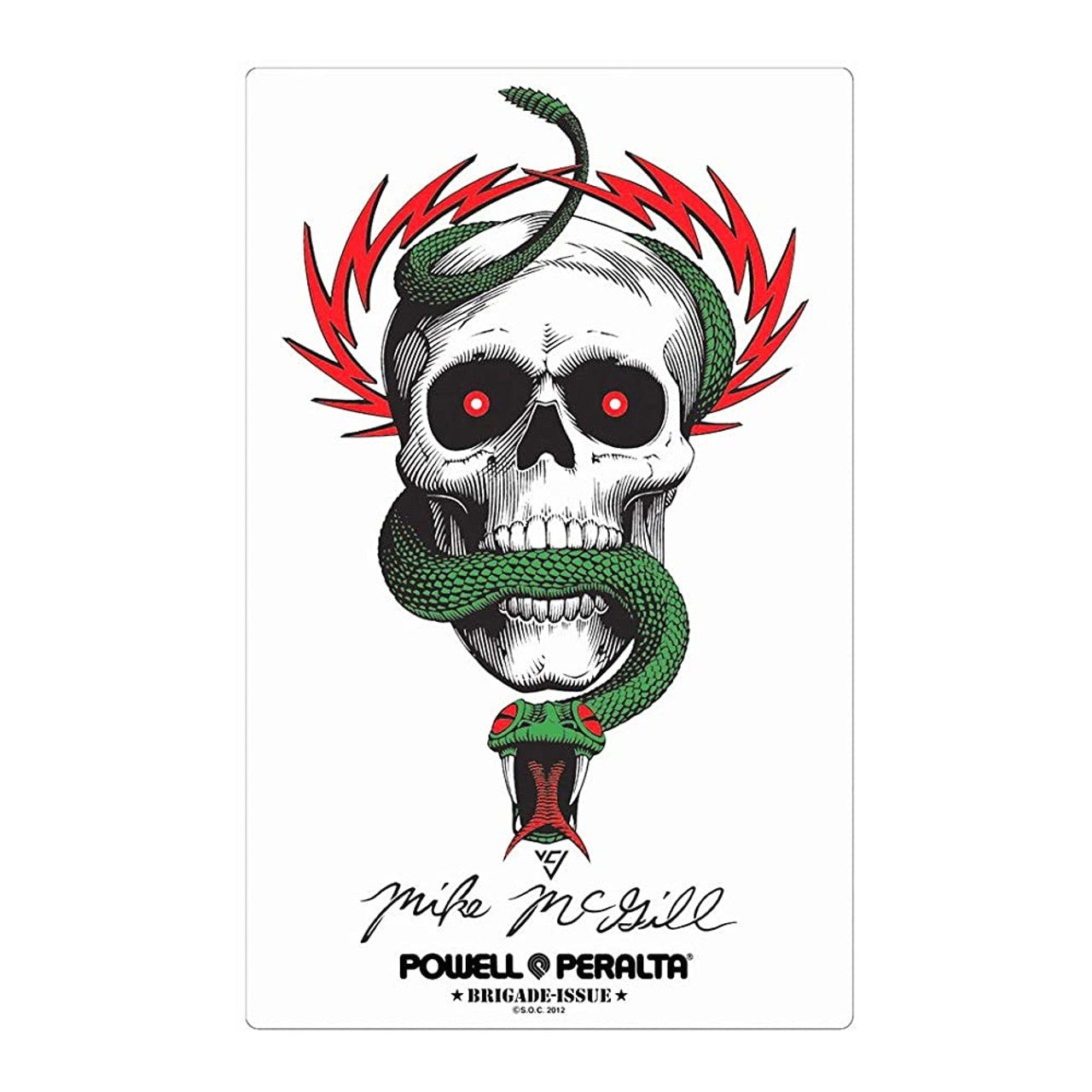 Powell Peralta BB McGill Skateboard Sticker - Decorate Your Skateboard, Laptop, Helmet & More for a Cool Look