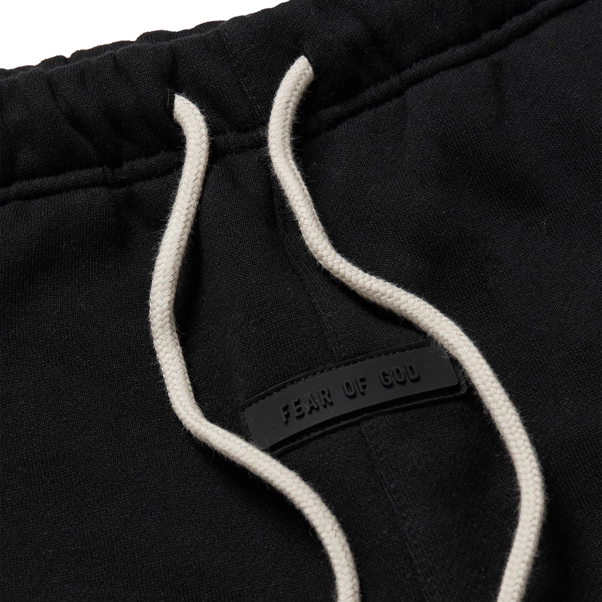 Fear of God Essentials Jet Black Sweatpants for Men - Comfortable Lounge & Streetwear Sweatpants (FW23 Collection) - Perfect for Casual Wear, Gym, and Travel