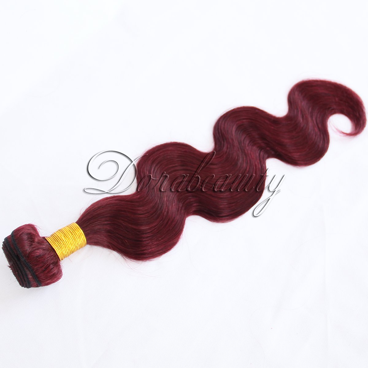 #99J Burgundy Brazilian Human Hair Bundles - 100% Virgin Body Wave Hair Extensions 20
