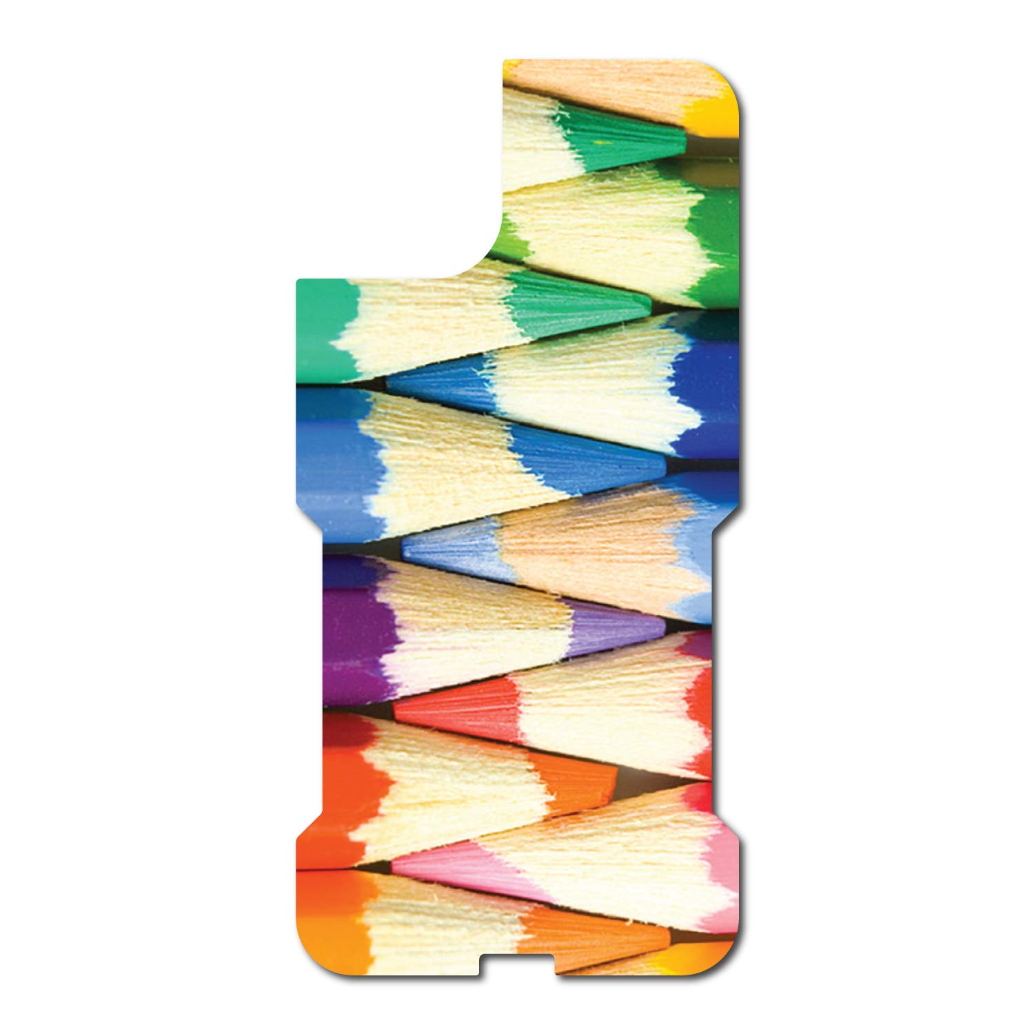 Custom iPhone 11 Pro Max Skin for OtterBox Commuter - Rainbow Pencil Design | Durable Phone Decal for Artists & Students