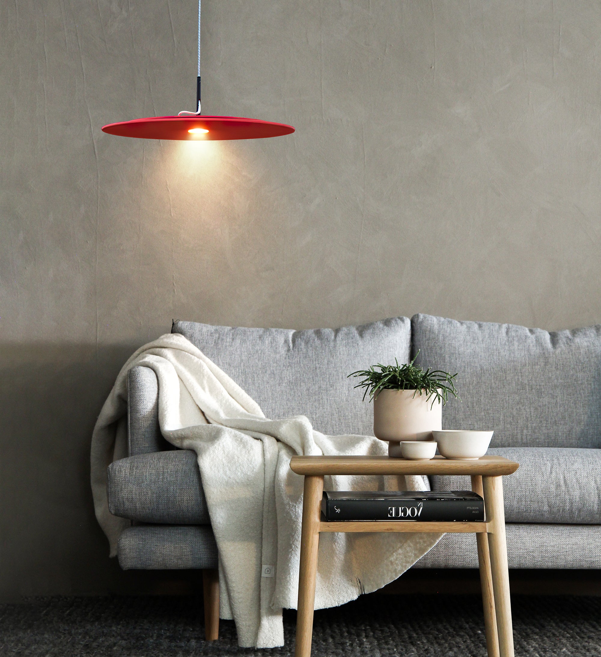 Modern Disk Pendant Lamp - Sleek Round Ceiling Light Fixture for Dining Room, Kitchen Island & Bedroom Lighting | Dimmable LED Hanging Light for Home Decor