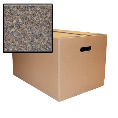 Premium Epoxy Flake - Obsidian Black (F-9304) 25 LB Box for Concrete Floor Coating, Garage Flooring, and Industrial Surface Protection