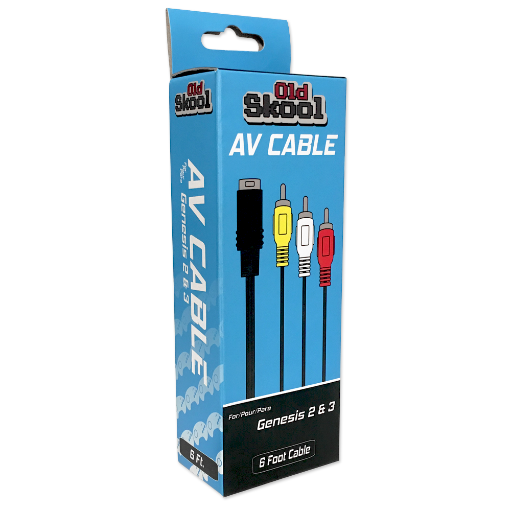 High-Quality AV Cable for SEGA Genesis 2, 3, Nomad & 32X - Perfect for Retro Gaming Setup & Console Connection