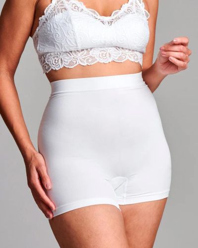 CUI Unisex Ostomy Seamless Support Boxer Briefs - 1 Pack, Small/Medium, White - Comfortable Post-Surgery Underwear for Colostomy & Ileostomy Patients