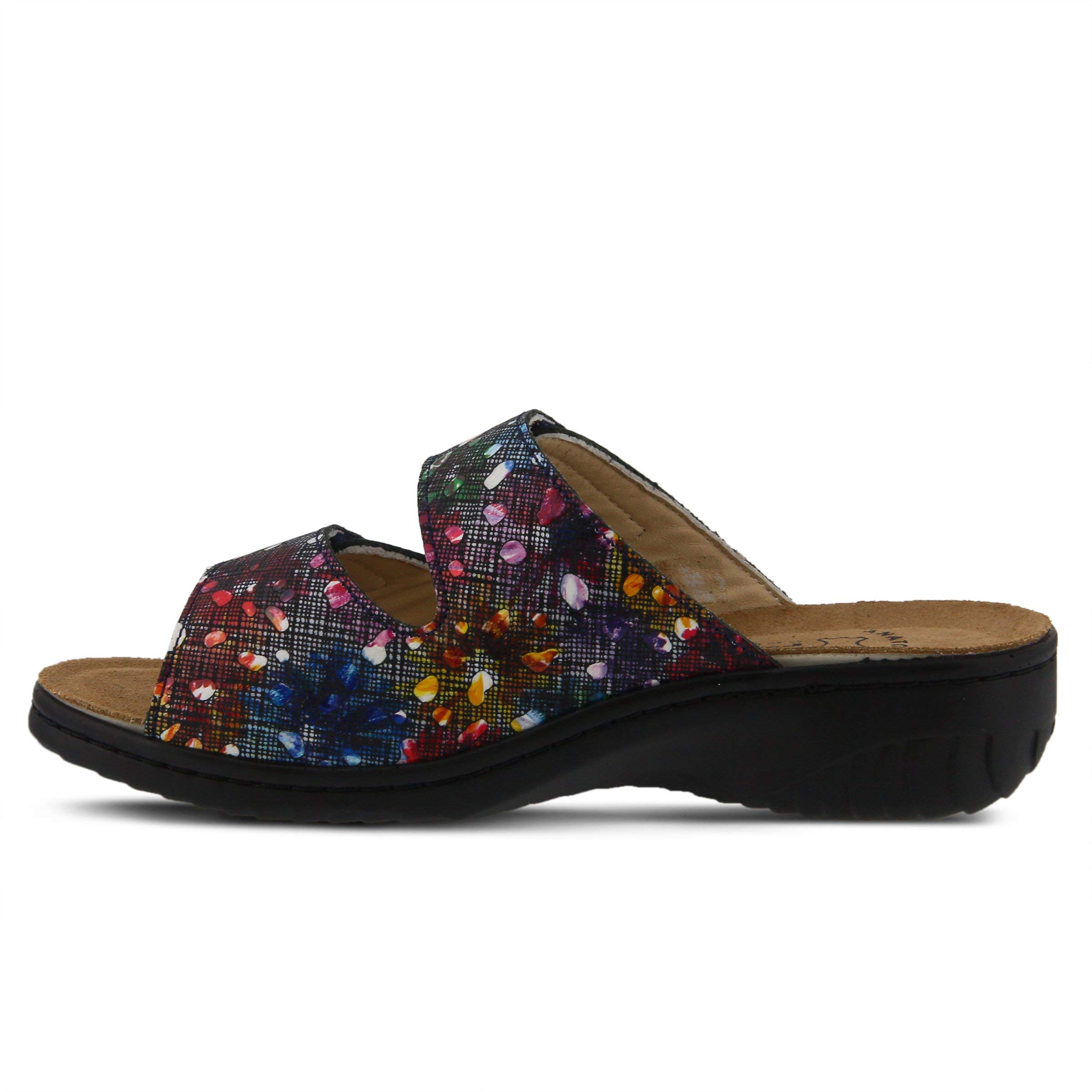 Spring Step Flexus Women's Bellasa Slide Sandal - Comfortable Summer Slide Sandals for Women, Casual Beach Shoes with Arch Support - Perfect for Poolside, Vacation & Outdoor Wear