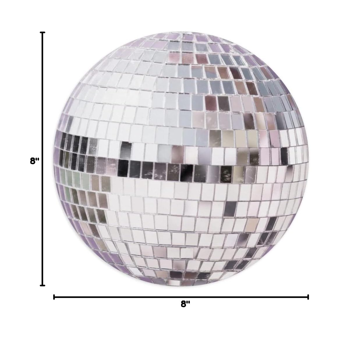 Disco Ball Mouse Pad - Non-Slip Round Gaming Mouse Mat for PC & Laptop, Funny Office Desk Accessory for Women & Men - Perfect for Work, Gaming & Home Decor