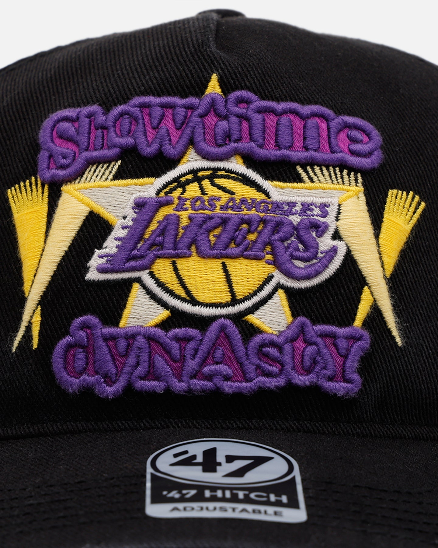 47 Brand Los Angeles Lakers NBA Championship Snapback Hat - Adjustable Black Baseball Cap for Men & Women - Perfect for Basketball Games, Sports Events & Streetwear Fashion