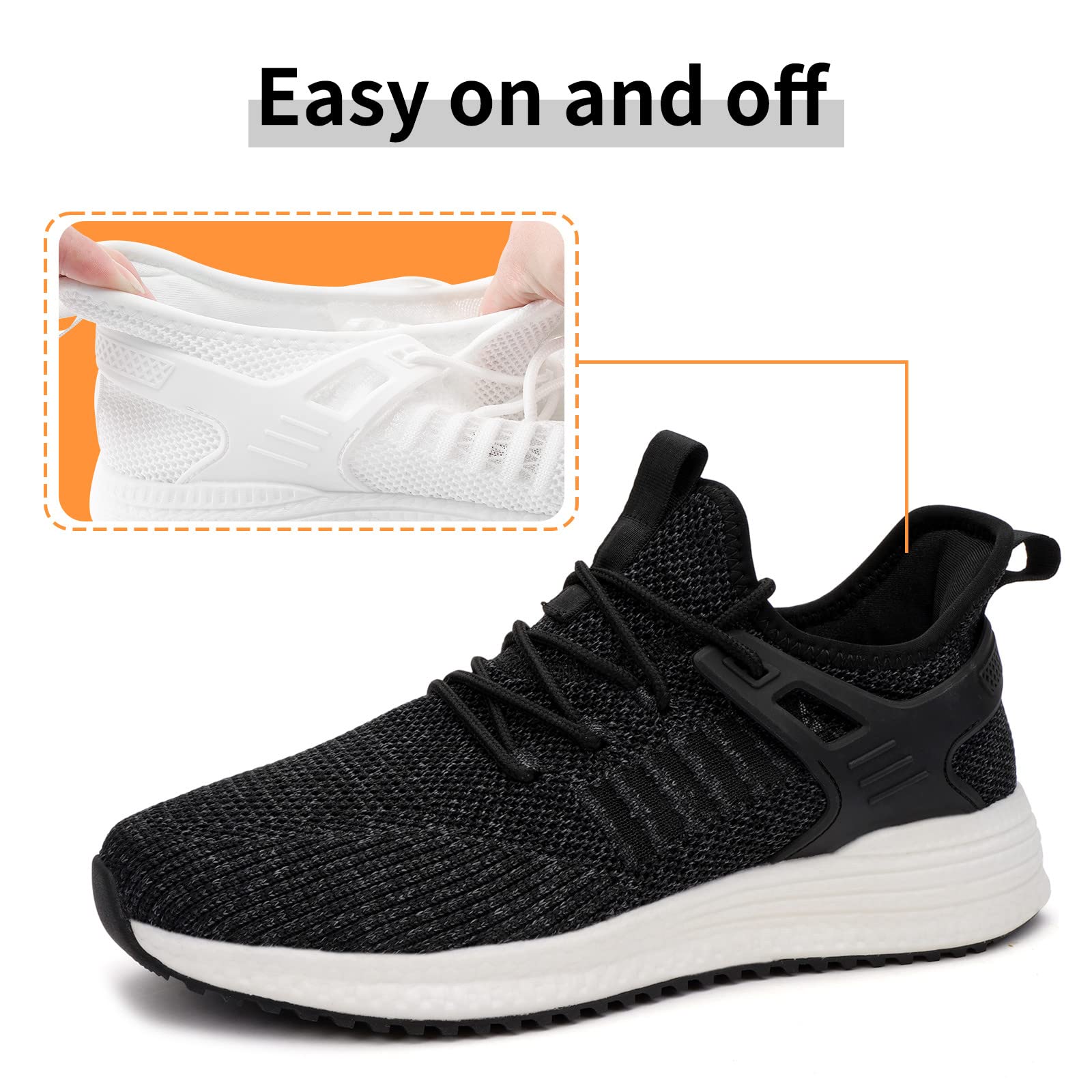 SDolphin Men's Running Shoes - Lightweight Breathable Sneakers for Tennis, Workout, Walking & Gym | Non-Slip Rubber Sole | Comfortable Athletic Shoes for Men | Perfect for Jogging, Training & Daily Wear