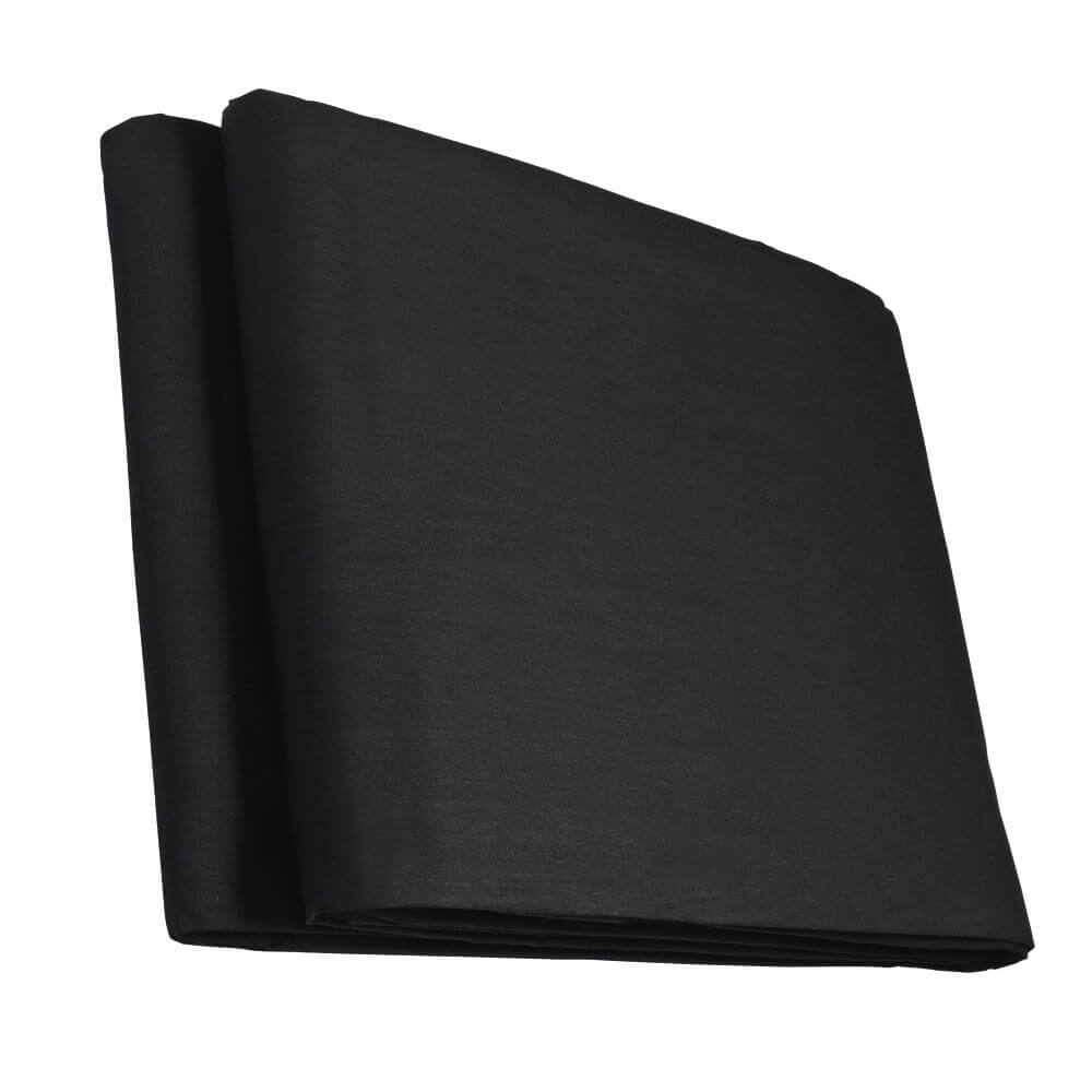 3x6m Black Photography Backdrop with Triple Crossbar Adjustable Stand Kit - Perfect for Studio Portraits, Product Shoots & Video Backgrounds