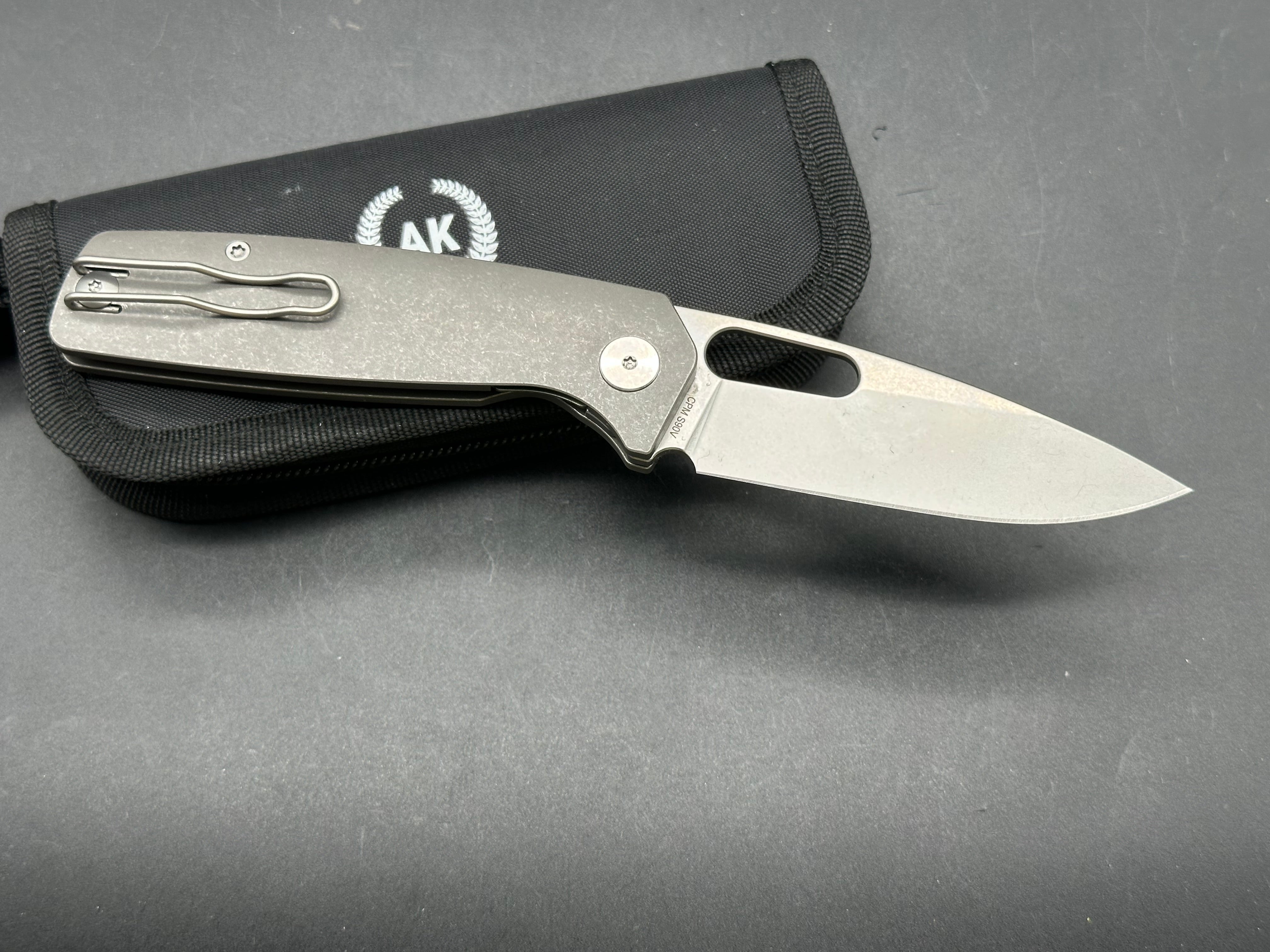 Asher Spiro Ti Folding Knife - 3.2