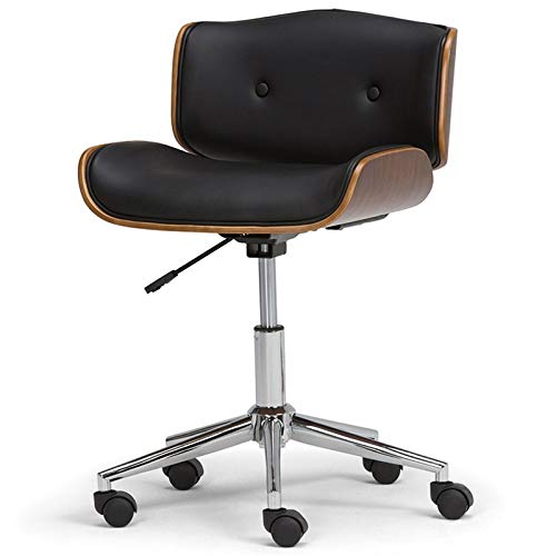 Scranton & Co Black Swivel Adjustable Executive Office Chair - Ergonomic Computer Desk Chair for Home & Office Workspace